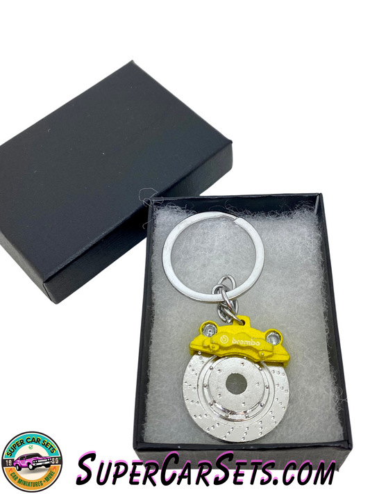 Keychain disk brake - yellow colour