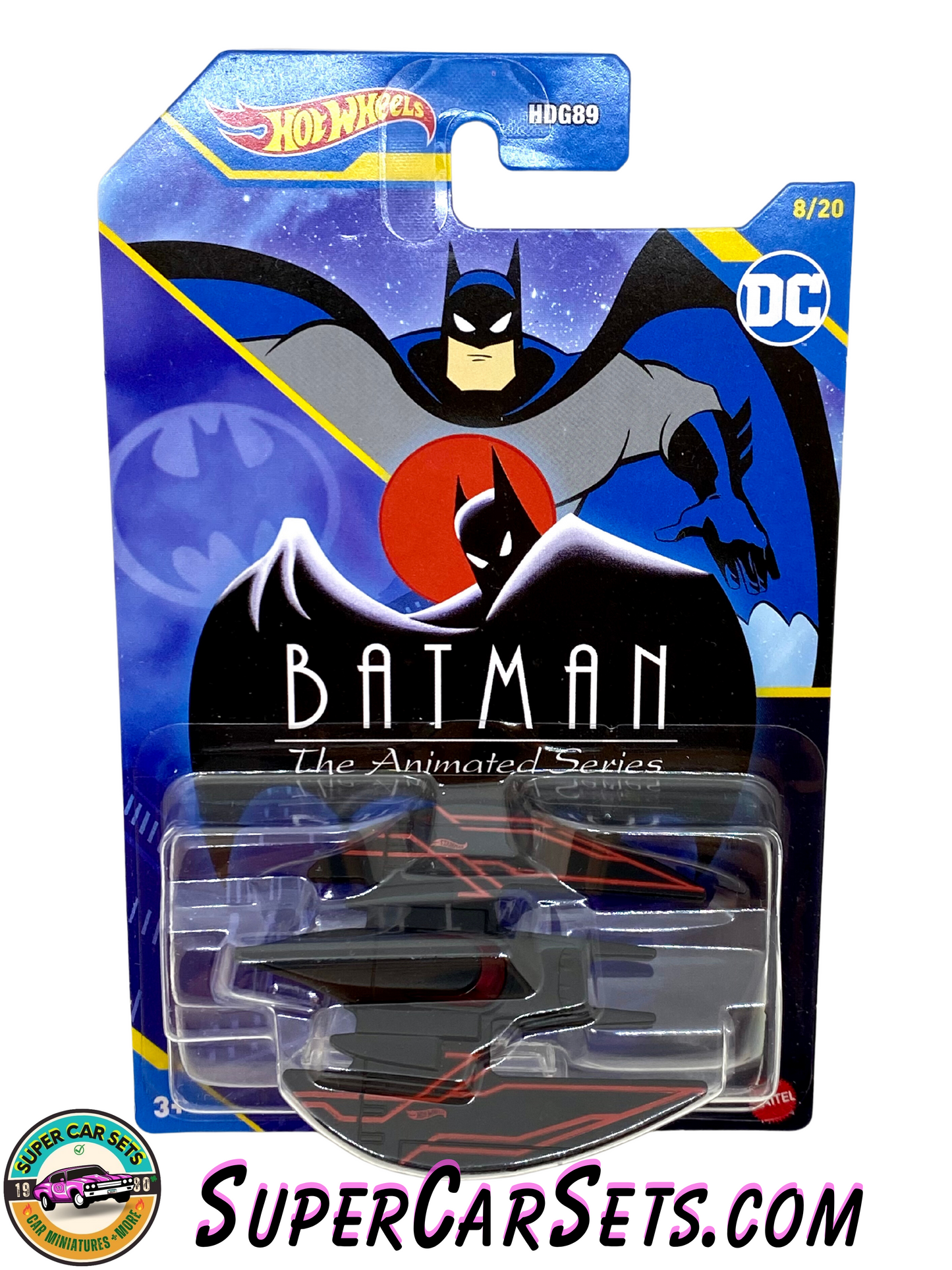 Hot Wheels - DC - Batman - (8/20) - Batplane (with stand)