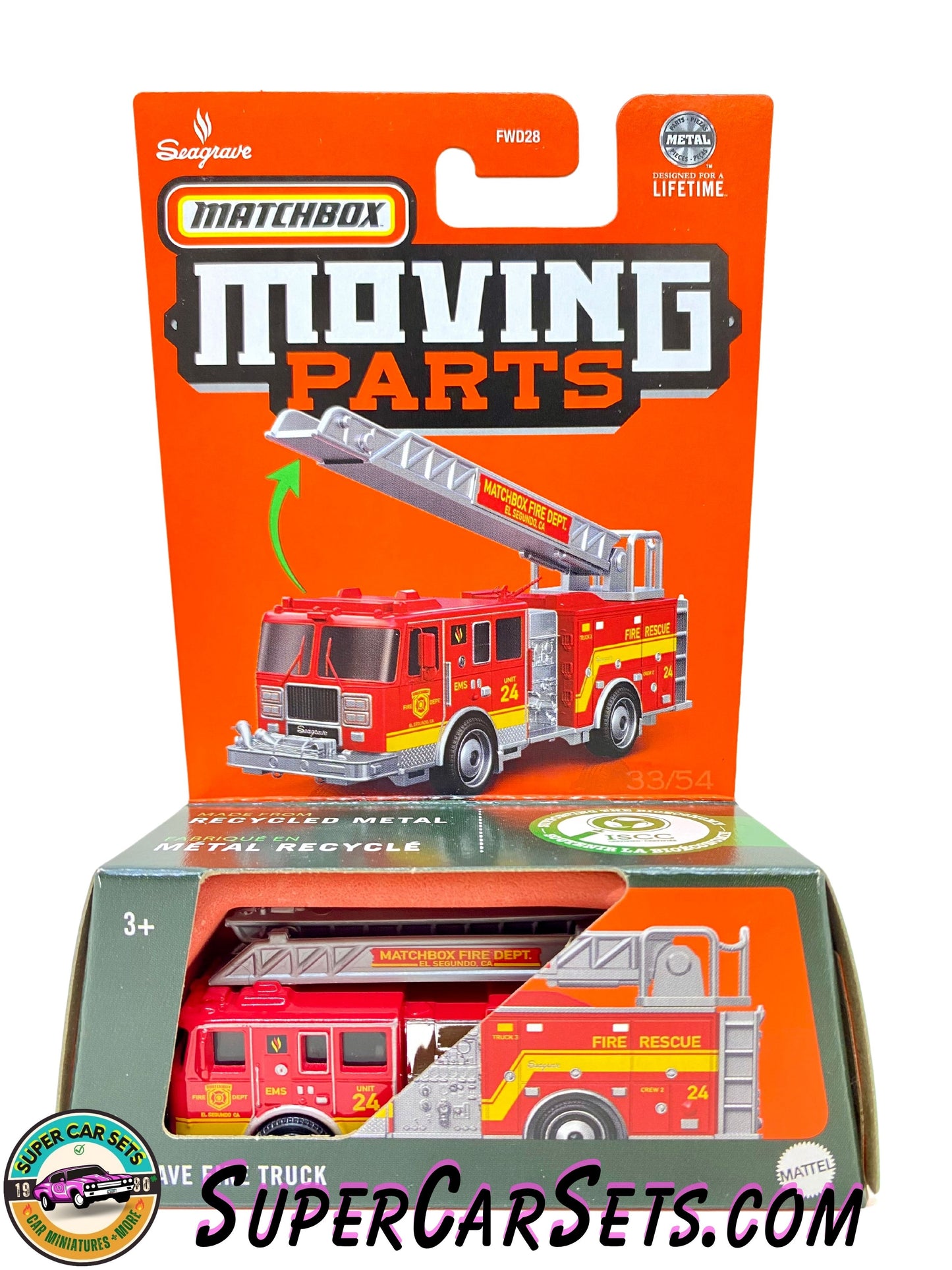 Seagrave Fire Truck - Matchbox Moving Parts