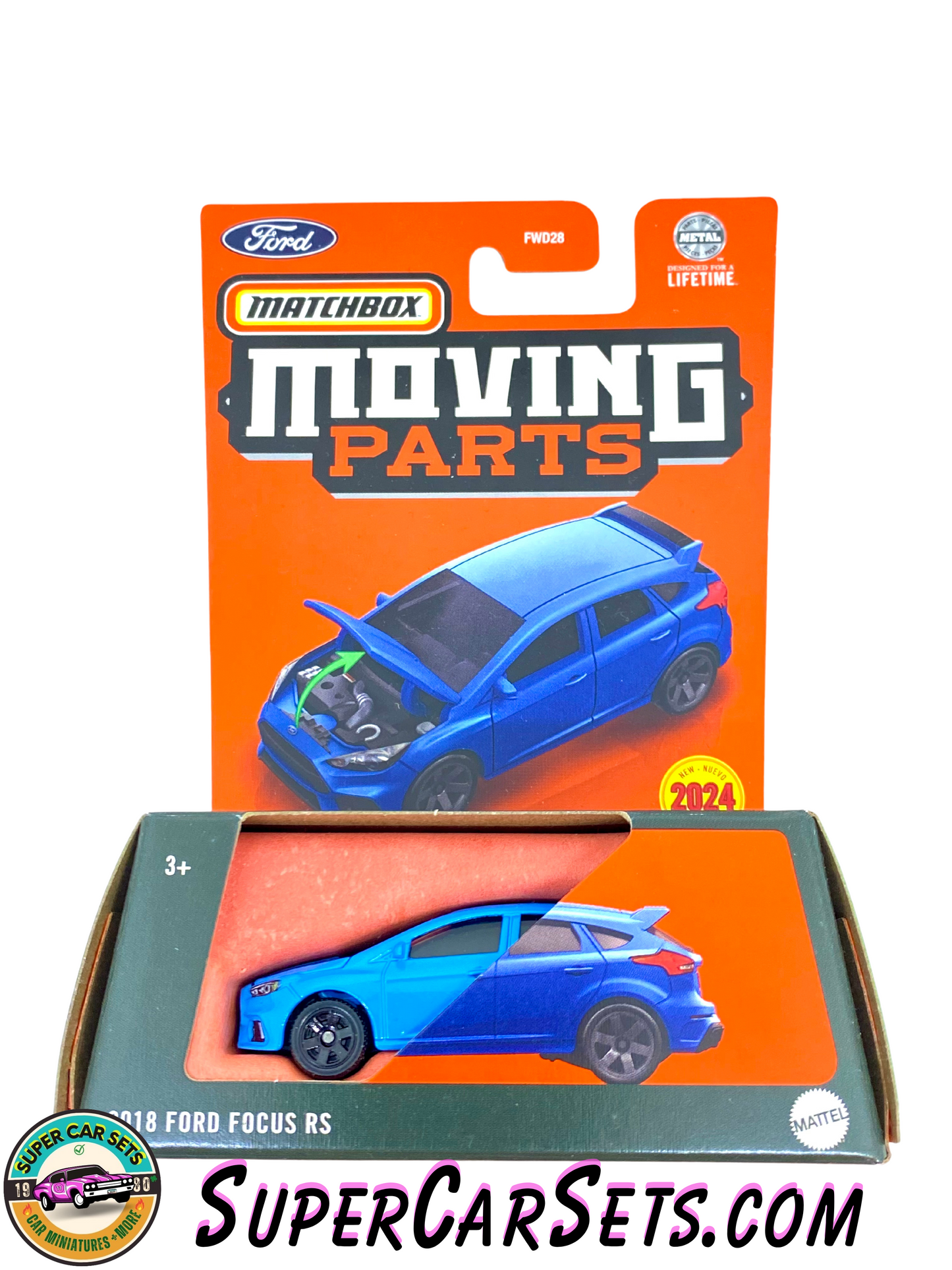 2018 Ford Focus RS (blue colour) - Matchbox Moving Parts