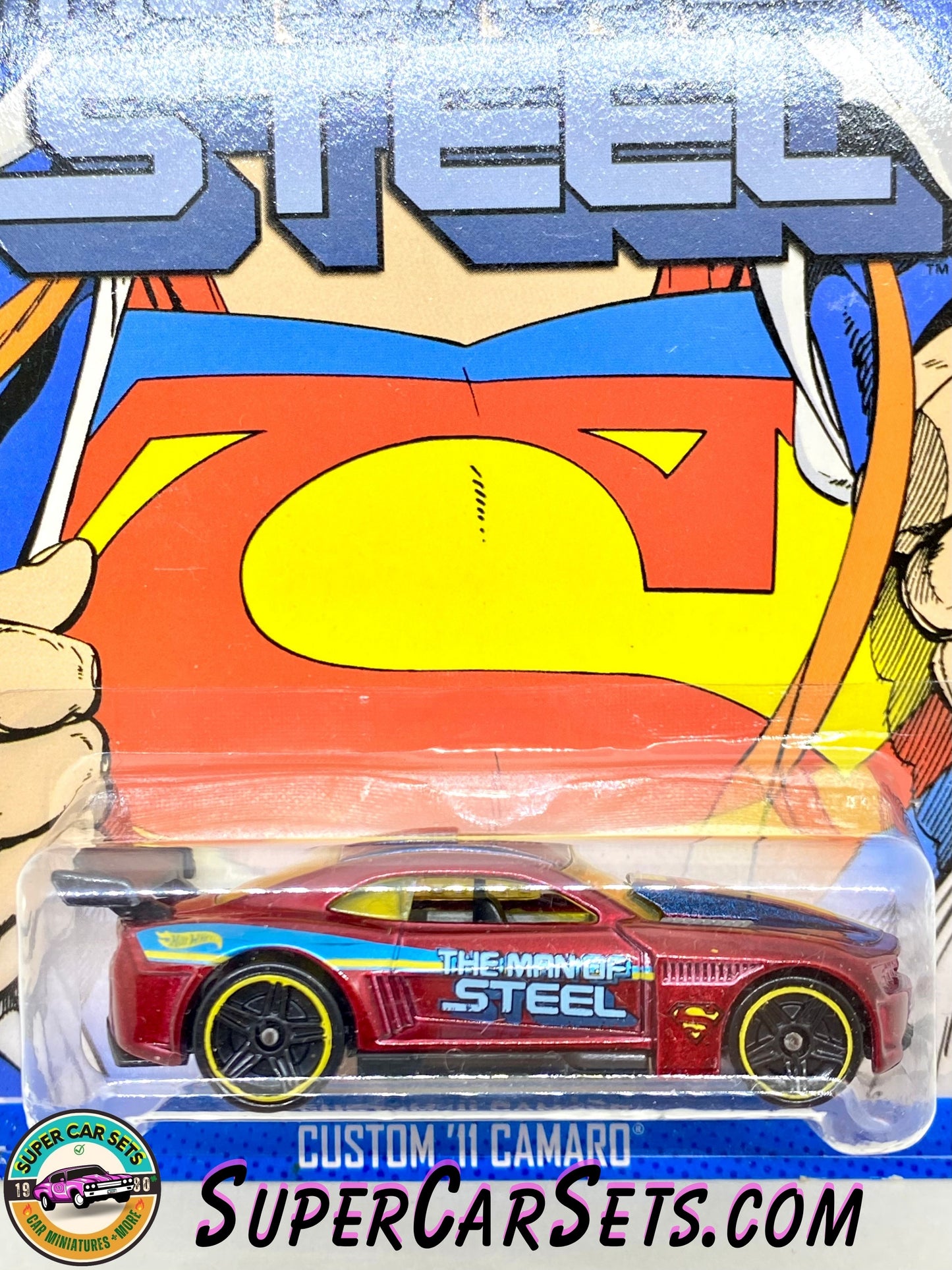 Hot Wheels - Superman series (3/6) - Custom ’11 Camaro (“The Man of Steel”) (card aged)