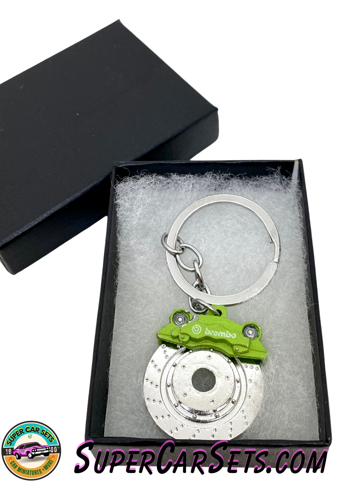 Keychain disk brake - light green colour