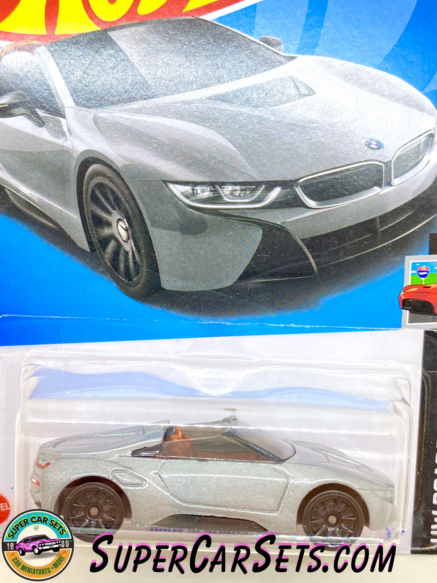 BMW i8 Roadster (silver colour) - Hot Wheels HW Roadsters - 2023 (10/10) (156/250)