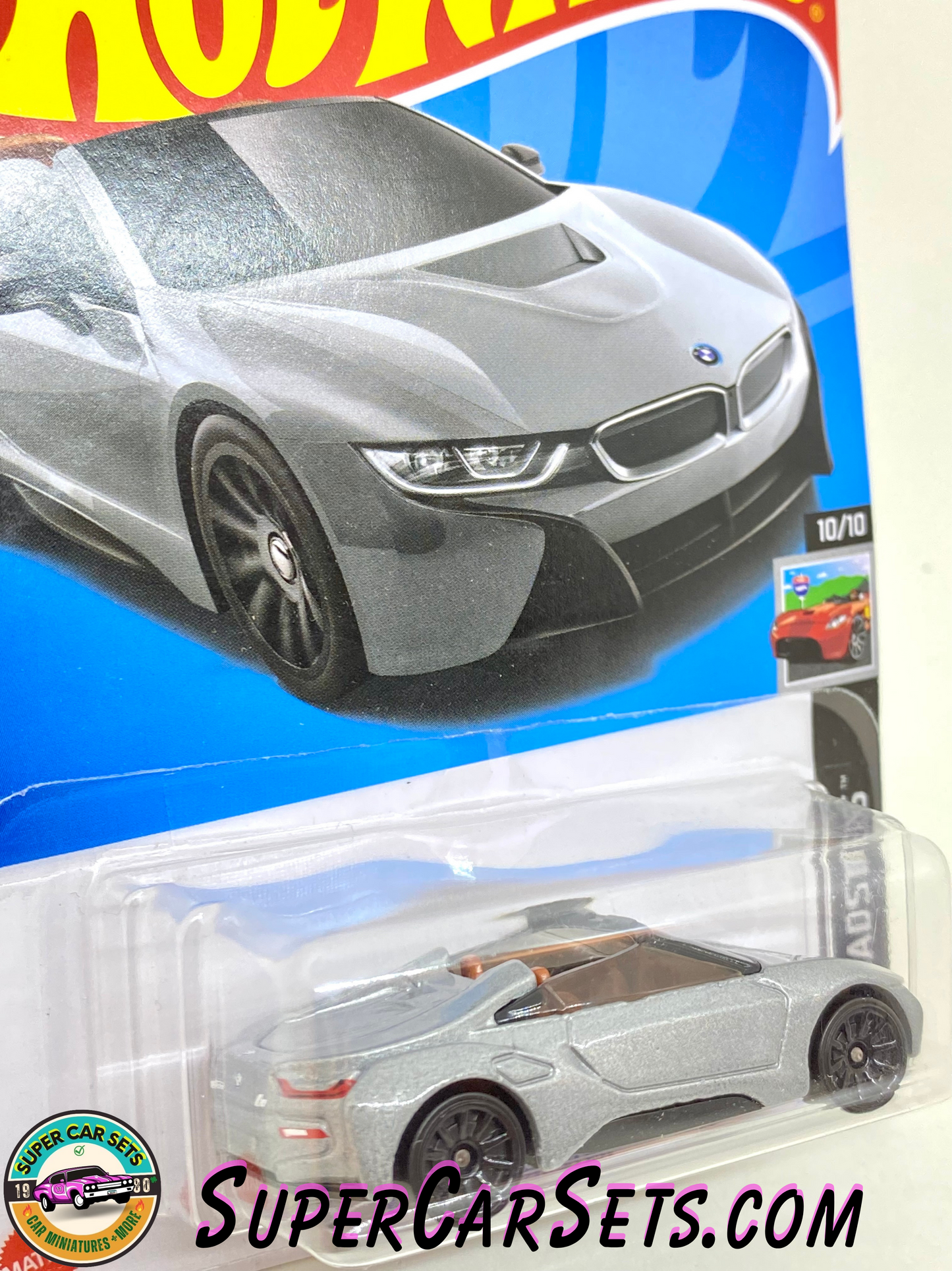 BMW i8 Roadster (silver colour) - Hot Wheels HW Roadsters - 2023 (10/10) (156/250)