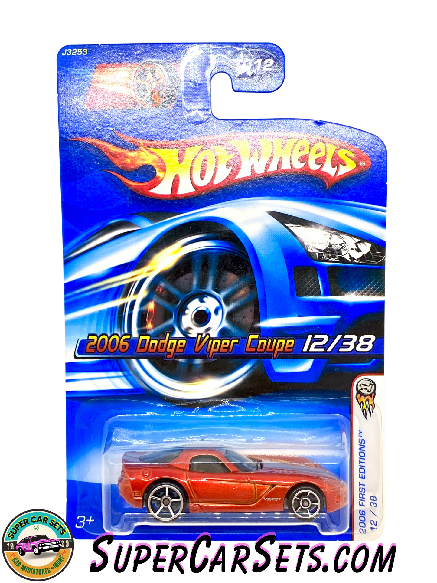 Hot Wheels (VINTAGE) (Year launched 2006) - 2006 First Editions (12/38) (J3253) - 2006 Dodge Viper Coupe