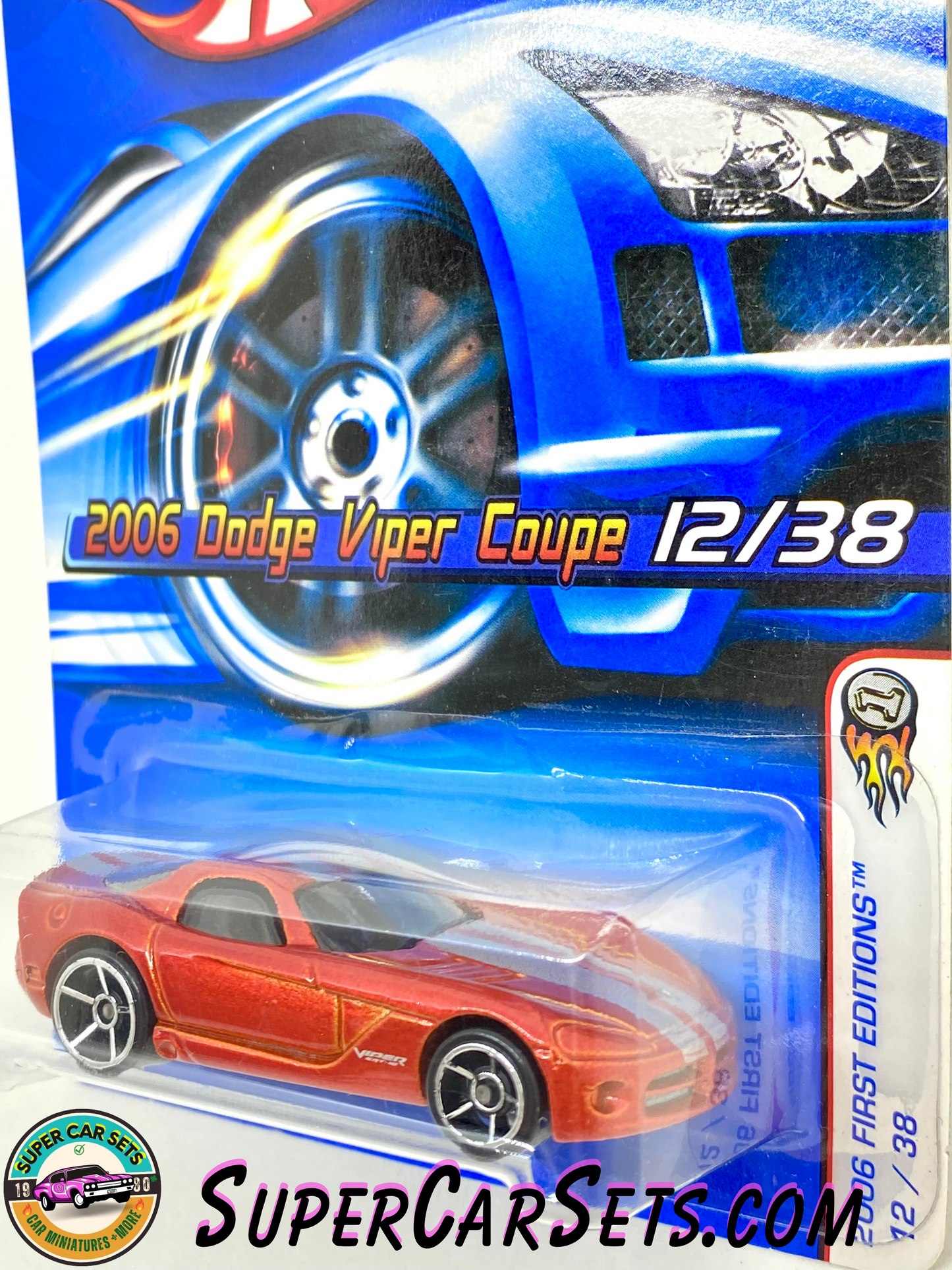 Hot Wheels (VINTAGE) (Year launched 2006) - 2006 First Editions (12/38) (J3253) - 2006 Dodge Viper Coupe