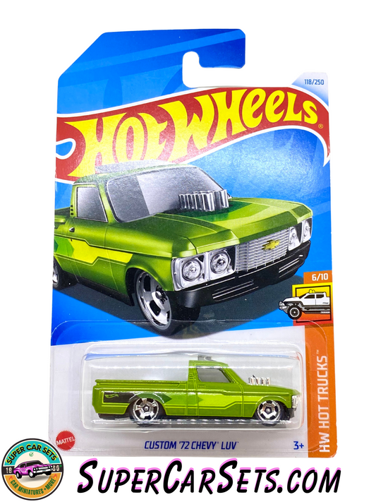 Custom ’72 Chevy Luv (green colour) - Hot Wheels HW Hot Trucks - 2024 (6/10) (118/250)