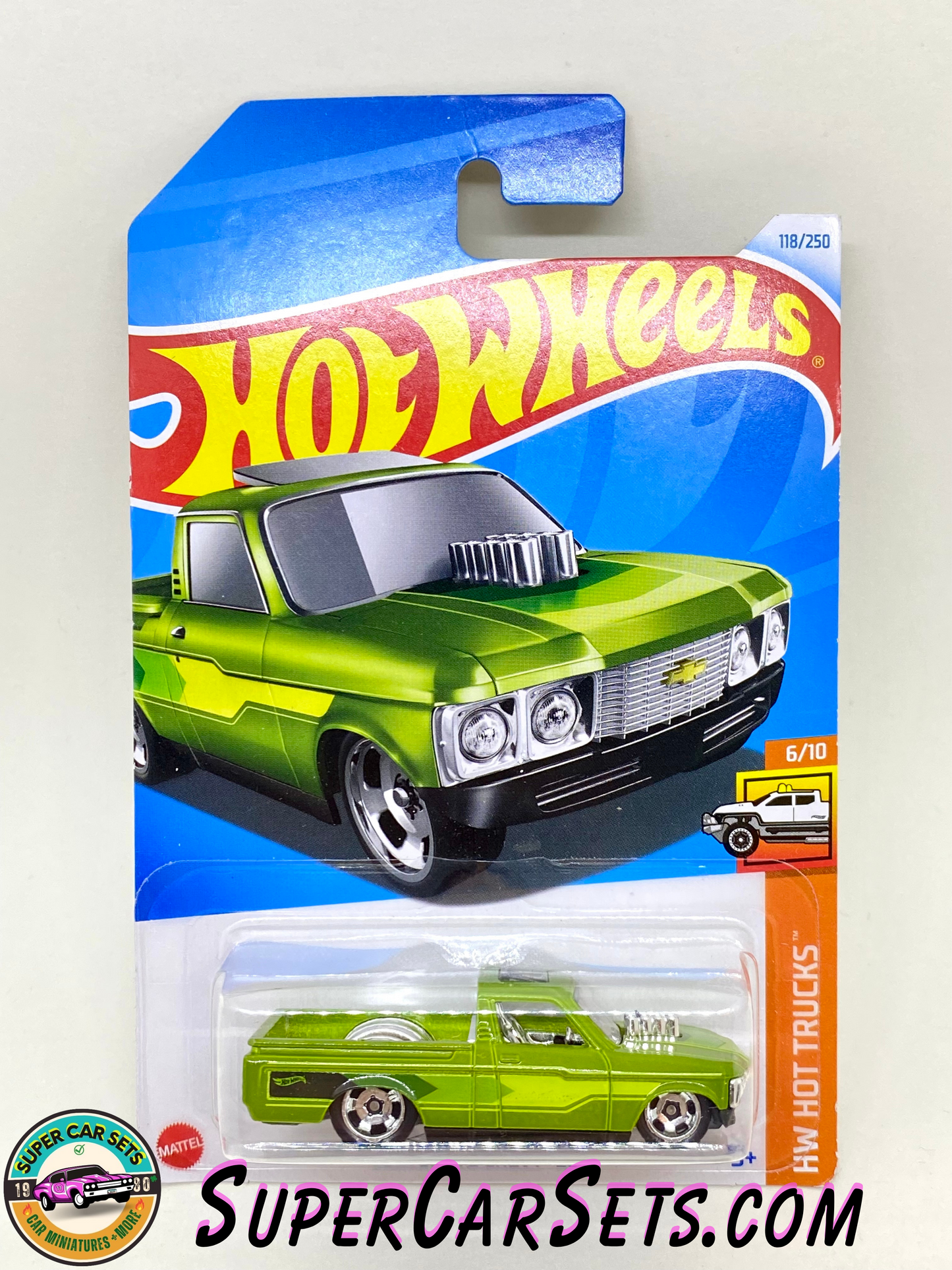 Custom ’72 Chevy Luv (green colour) - Hot Wheels HW Hot Trucks - 2024 (6/10) (118/250)