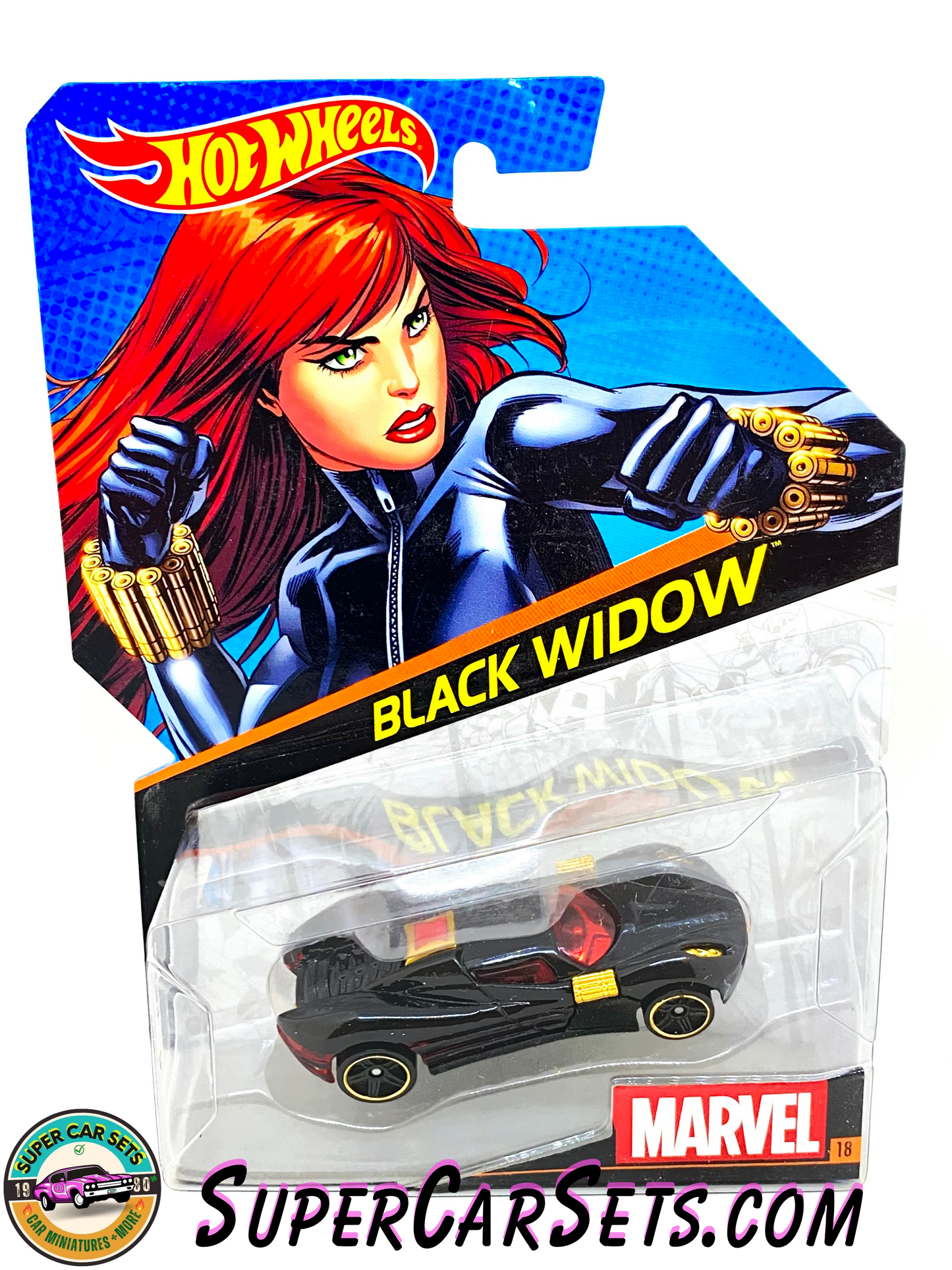 Marvel (#18) Black Widow - Hot Wheels