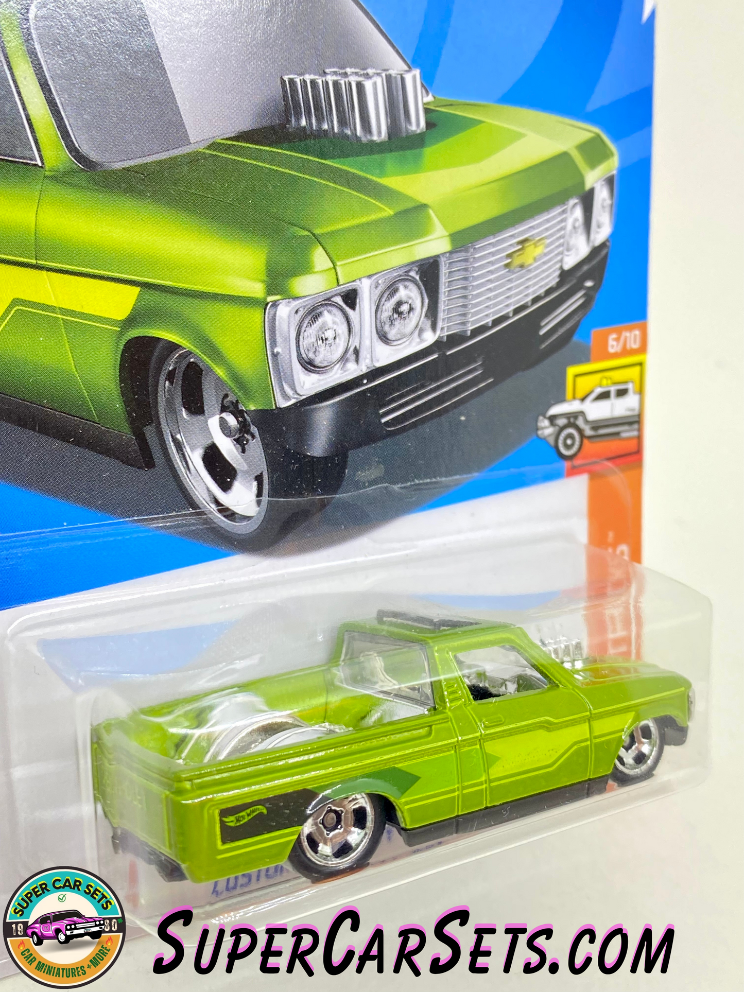 Custom ’72 Chevy Luv (green colour) - Hot Wheels HW Hot Trucks - 2024 (6/10) (118/250)