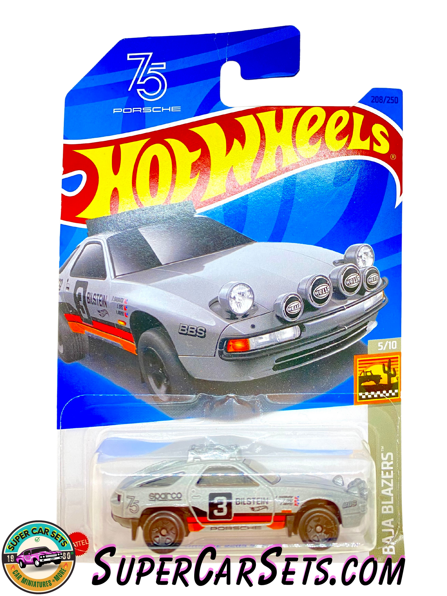 Porsche 928S Safari - Hot Wheels Baja Blazers - 2023 (5/10) (208/250) (card slightly bent)