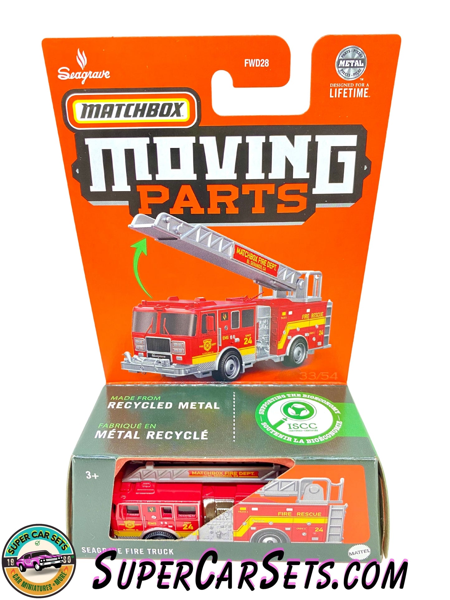 Seagrave Fire Truck - Matchbox Moving Parts