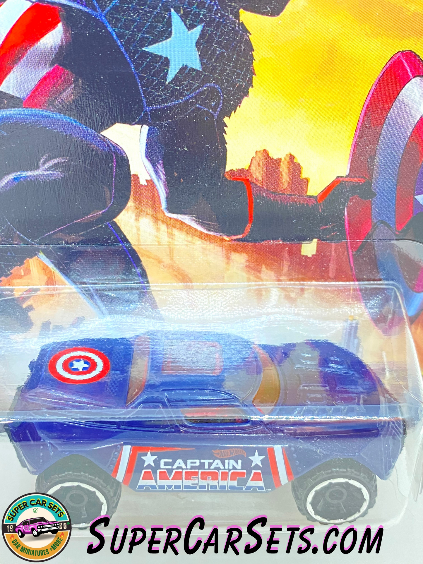 Hot Wheels - Captain America series (4/8) - RD-08 (Captain America) (blister cracked)