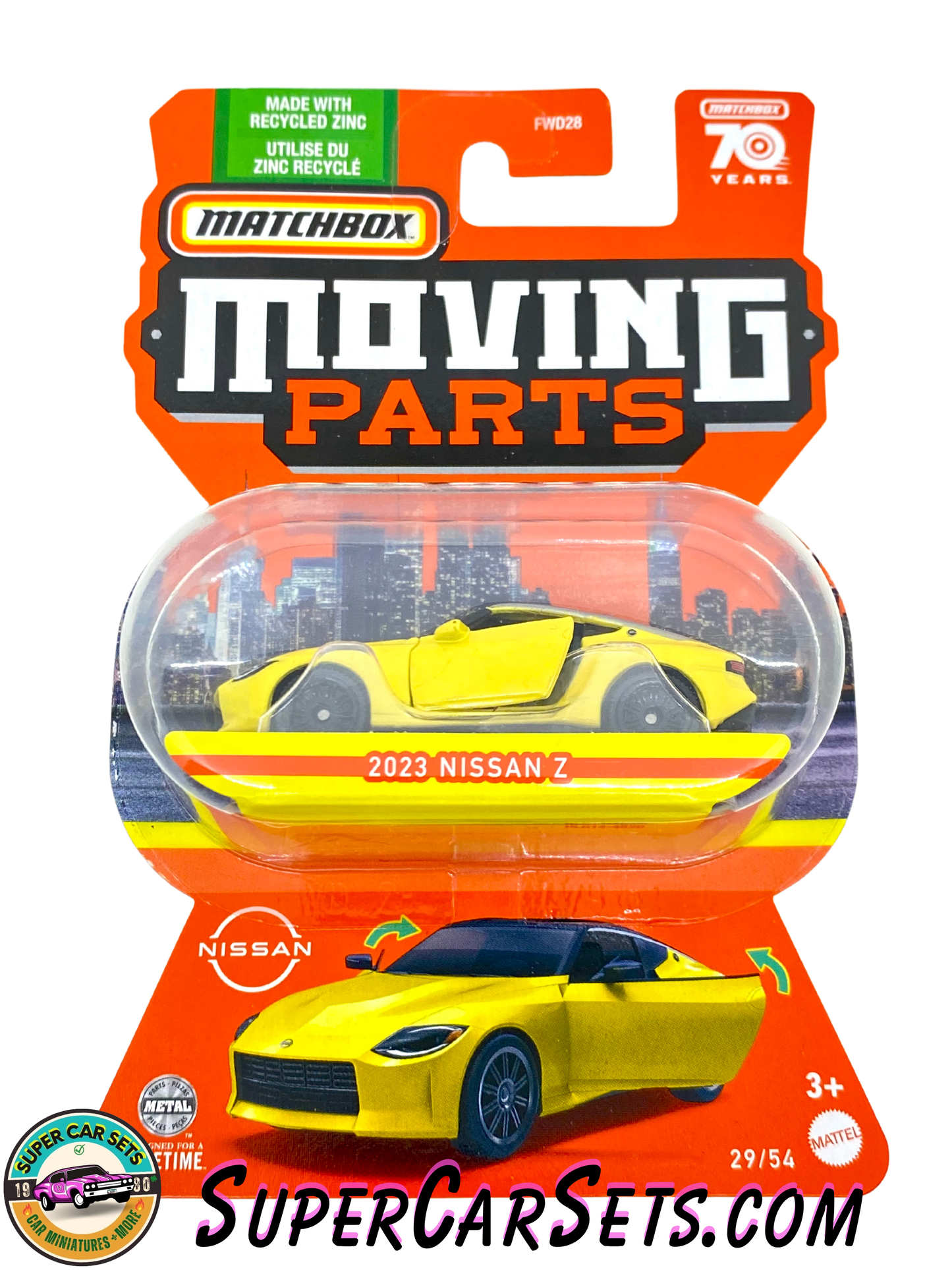 2023 Nissan Z (yellow colour) - Matchbox Moving Parts (29/54)