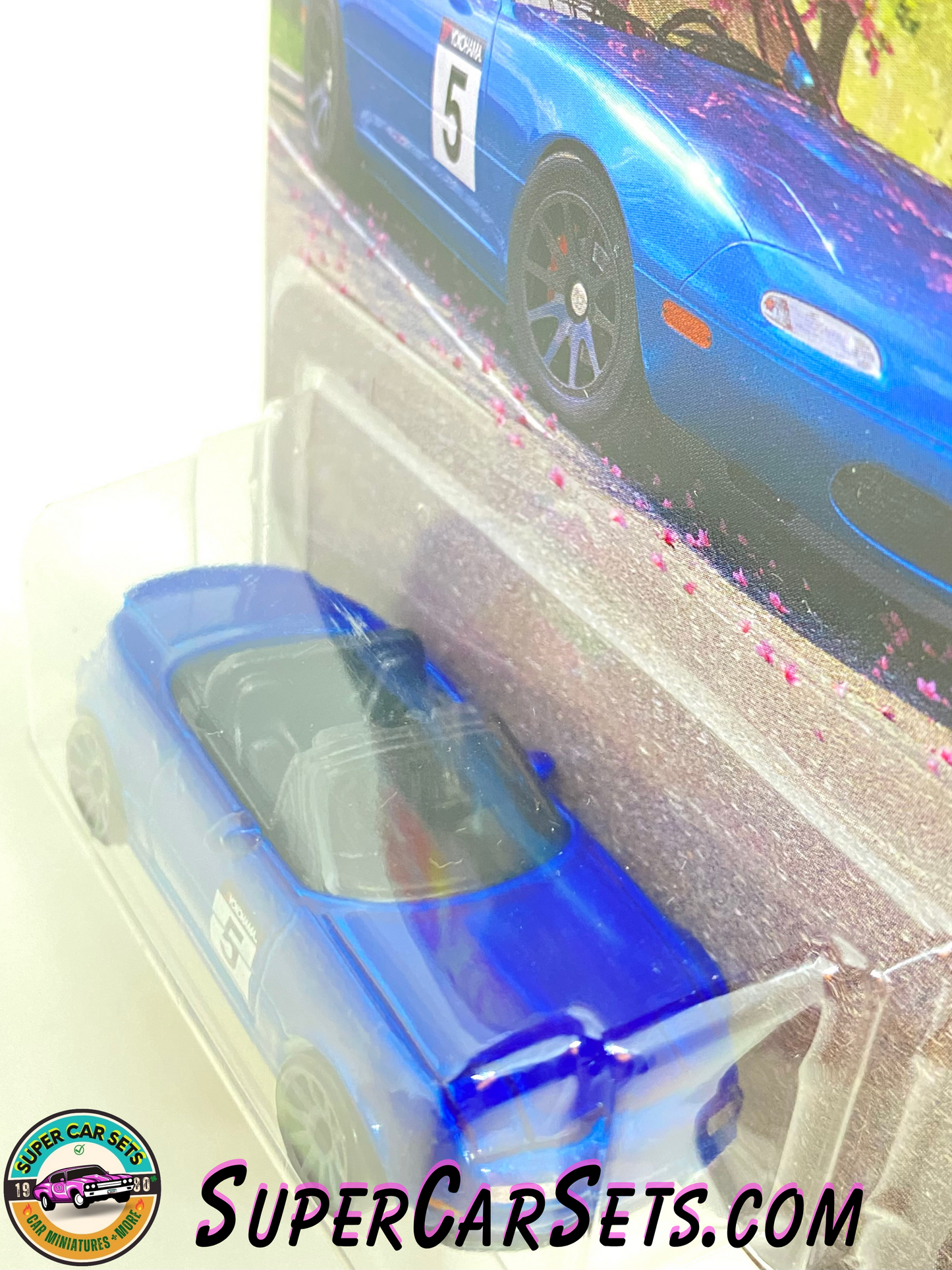 91 Mazda MX-5 Miata (blue colour) - Hot Wheels Japanese Classics 2023 (3/5)