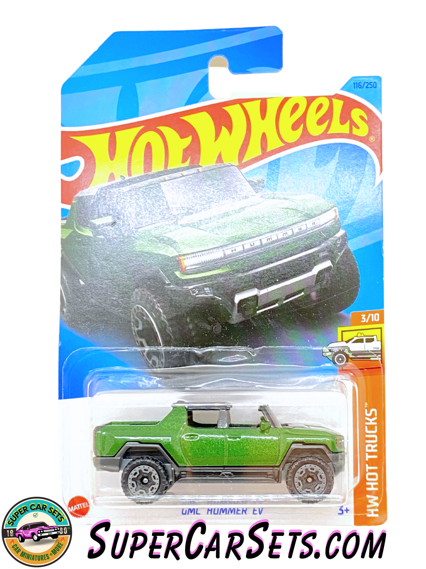 GMC Hummer EV (green colour) - Hot Wheels HW Hot Trucks - 2023 (3/10) (116/250)