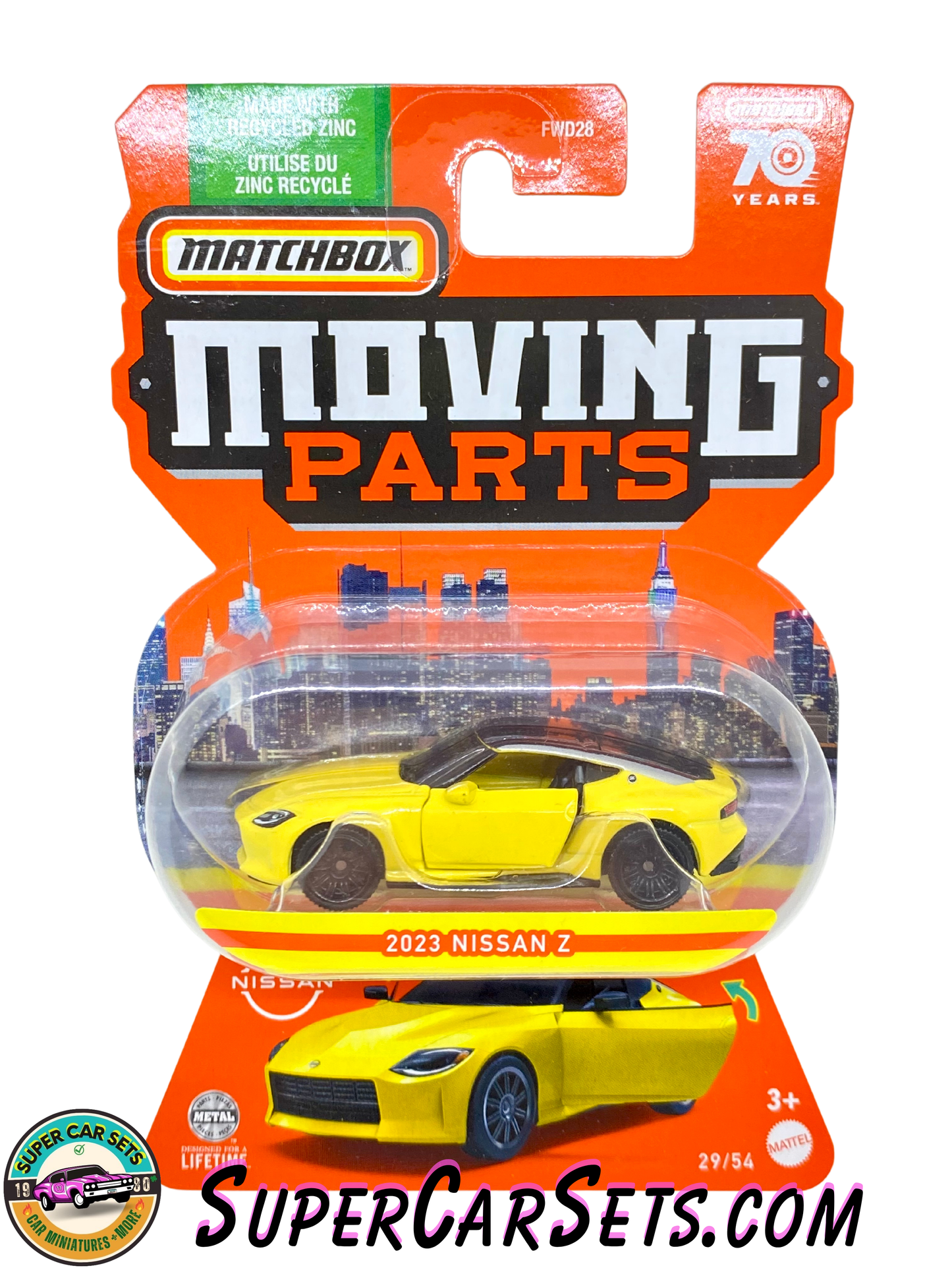 2023 Nissan Z (yellow colour) - Matchbox Moving Parts (29/54)