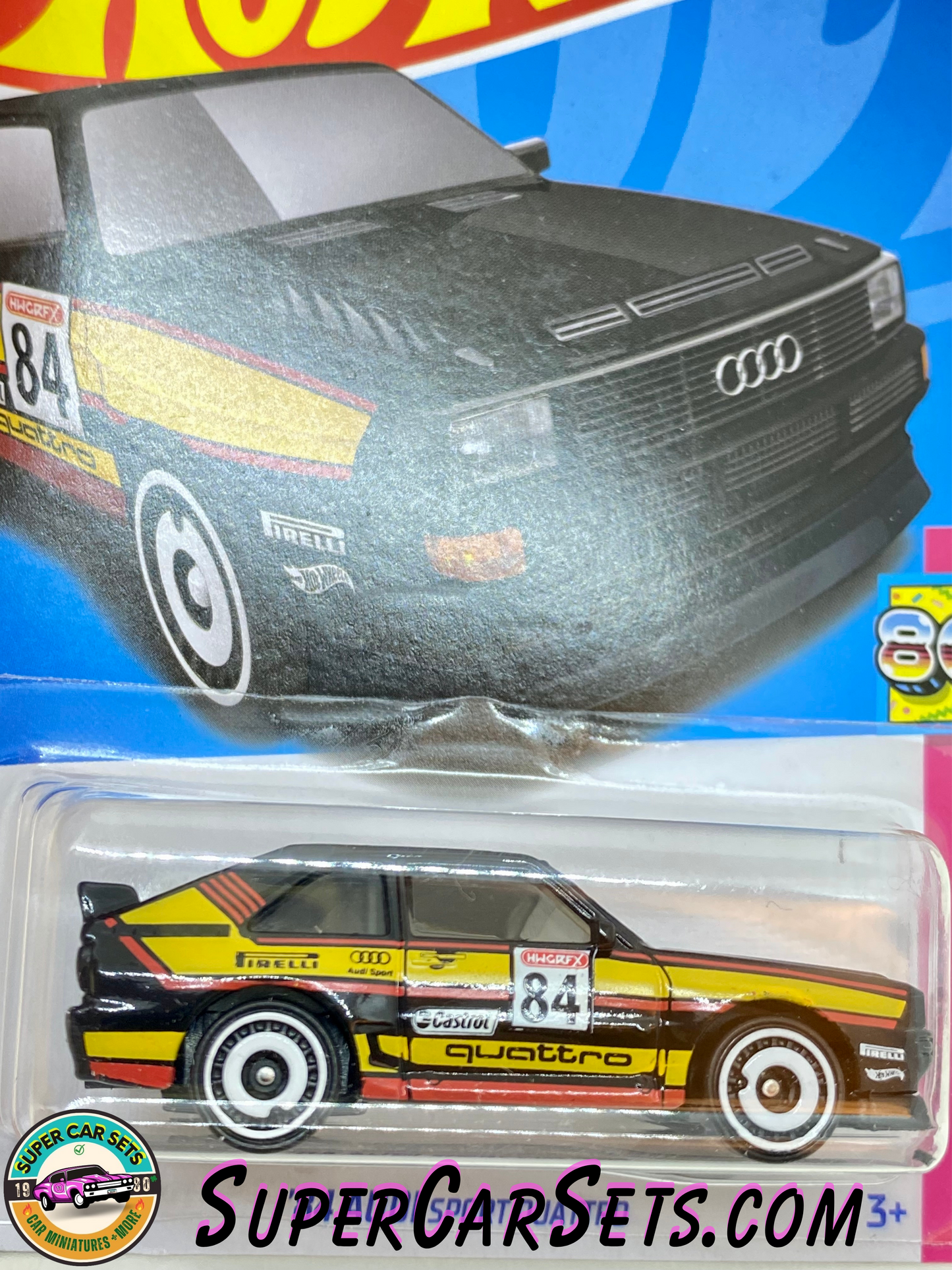 84 Audi Sport Quattro (black colour) - Hot Wheels HW: The ‘80s - 2023 (9/10) (152/250)