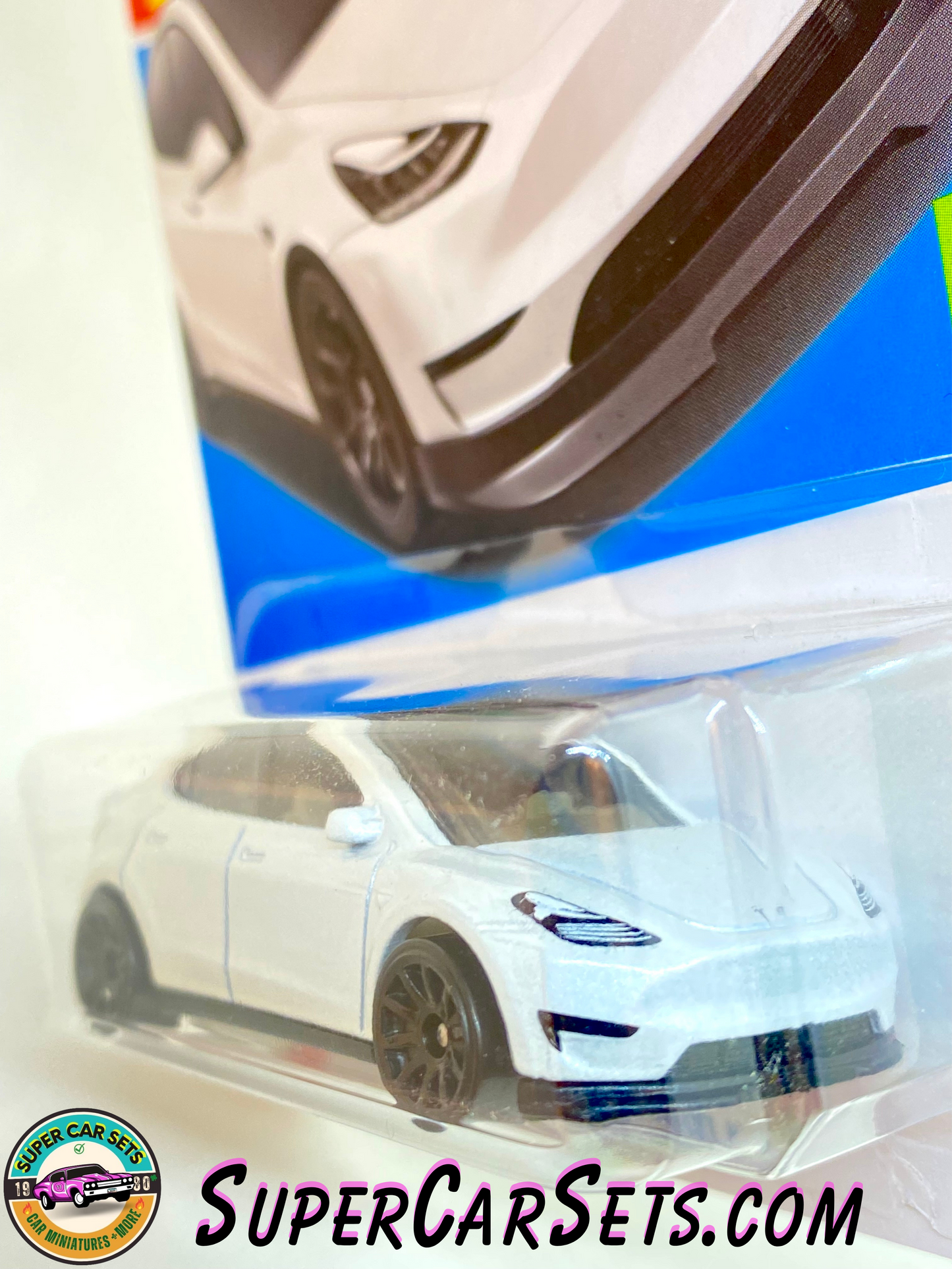 Tesla Model Y (White colour) Hot Wheels HW Green Speed 2023 (1/10) (37/250)