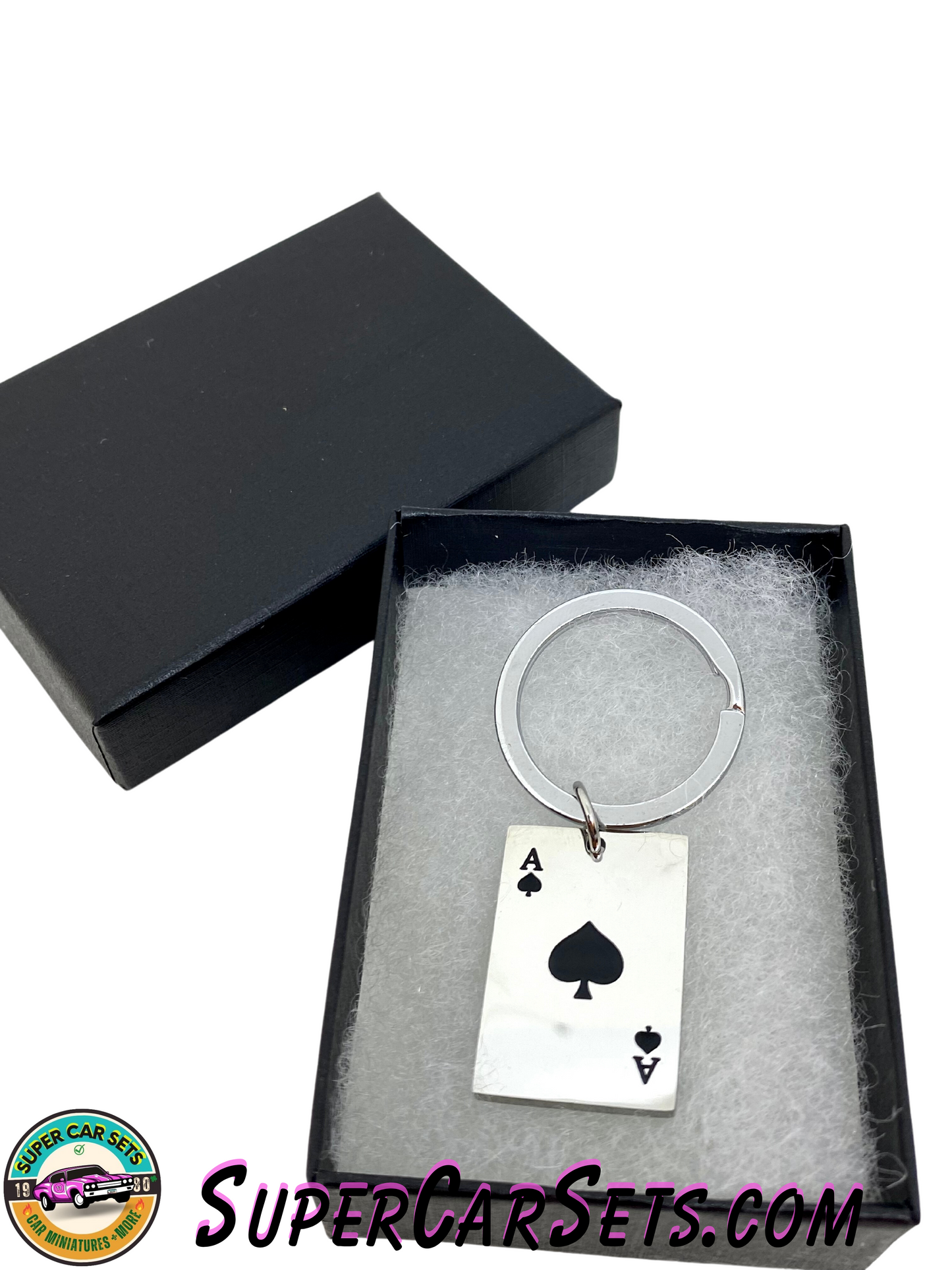 Keychain Ace of Spades - black colour