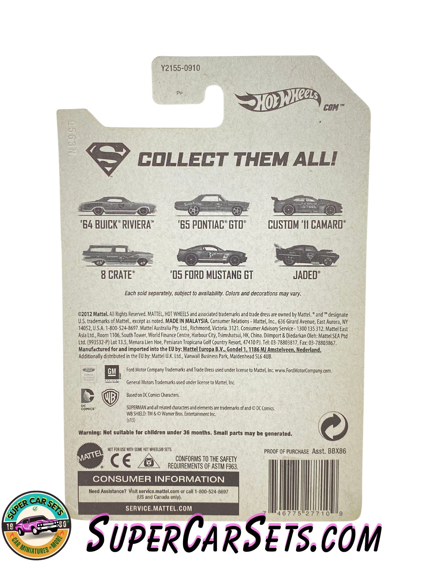 Hot Wheels - Superman series (4/6) - 8 Crate (“Kryptonite Nevermore!”) (card aged)