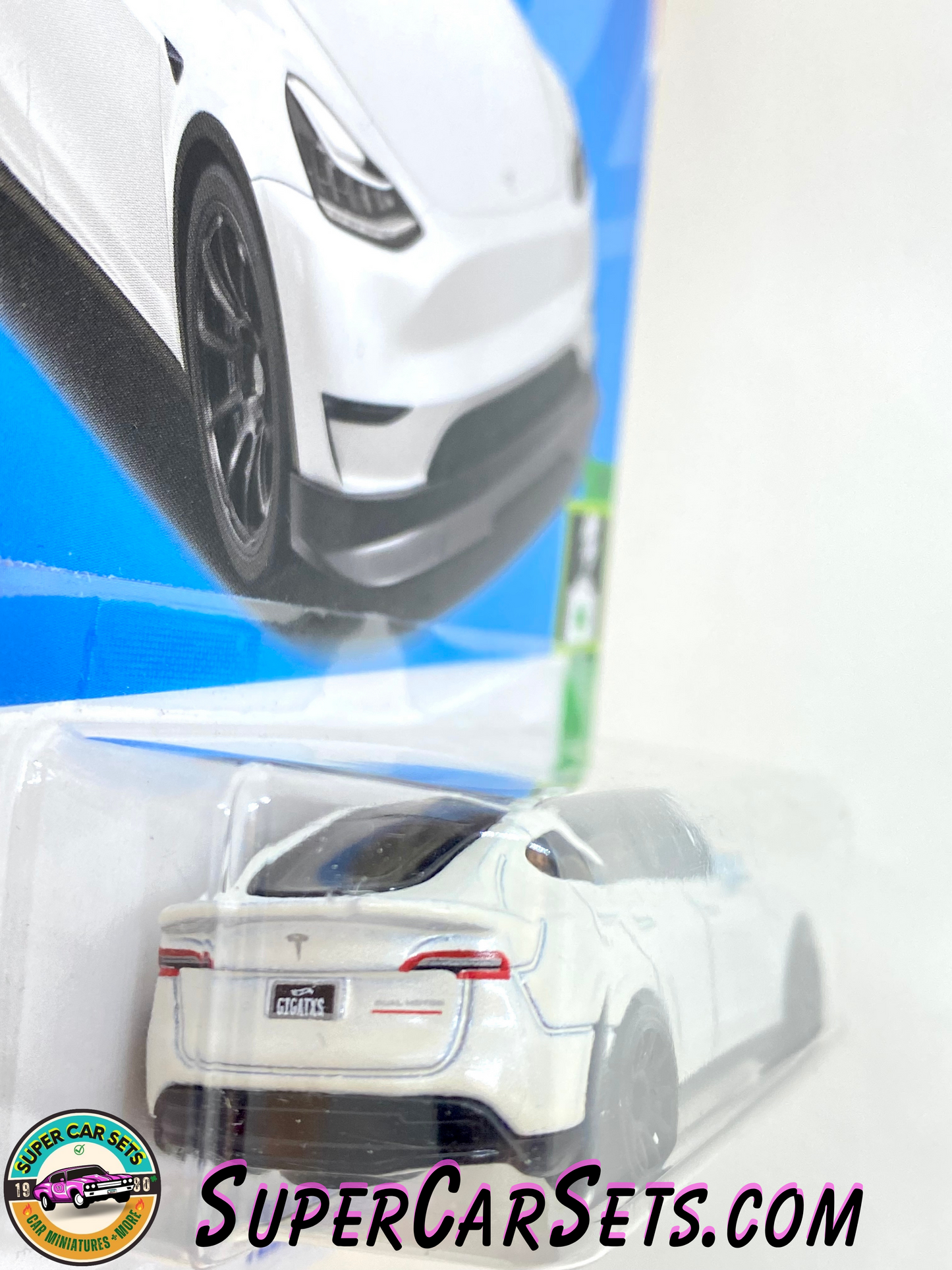 Tesla Model Y (White colour) Hot Wheels HW Green Speed 2023 (1/10) (37/250)