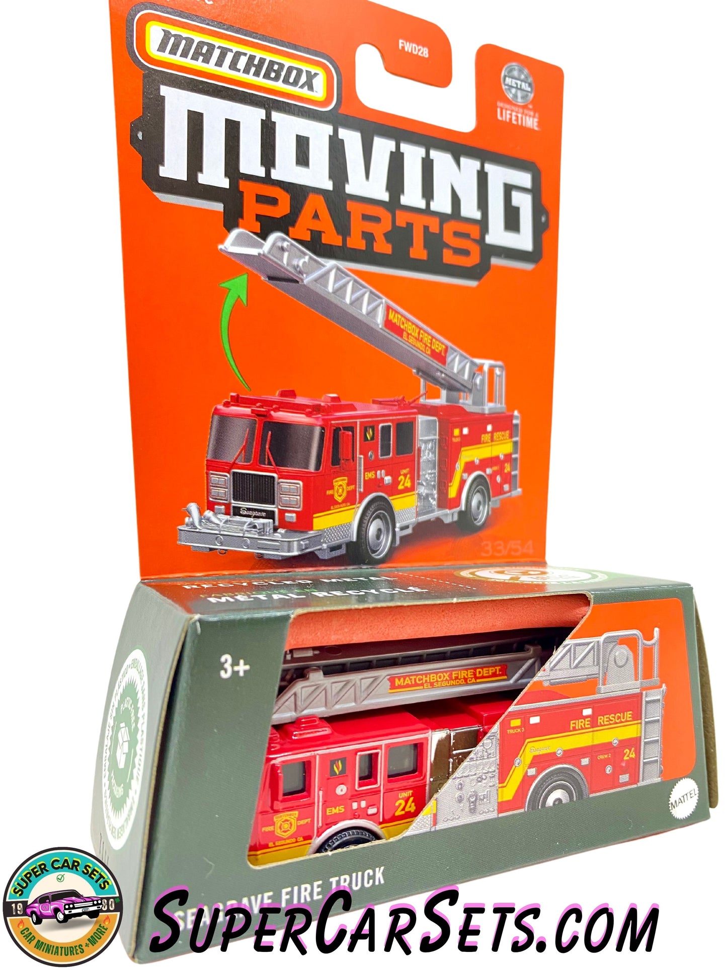 Seagrave Fire Truck - Matchbox Moving Parts