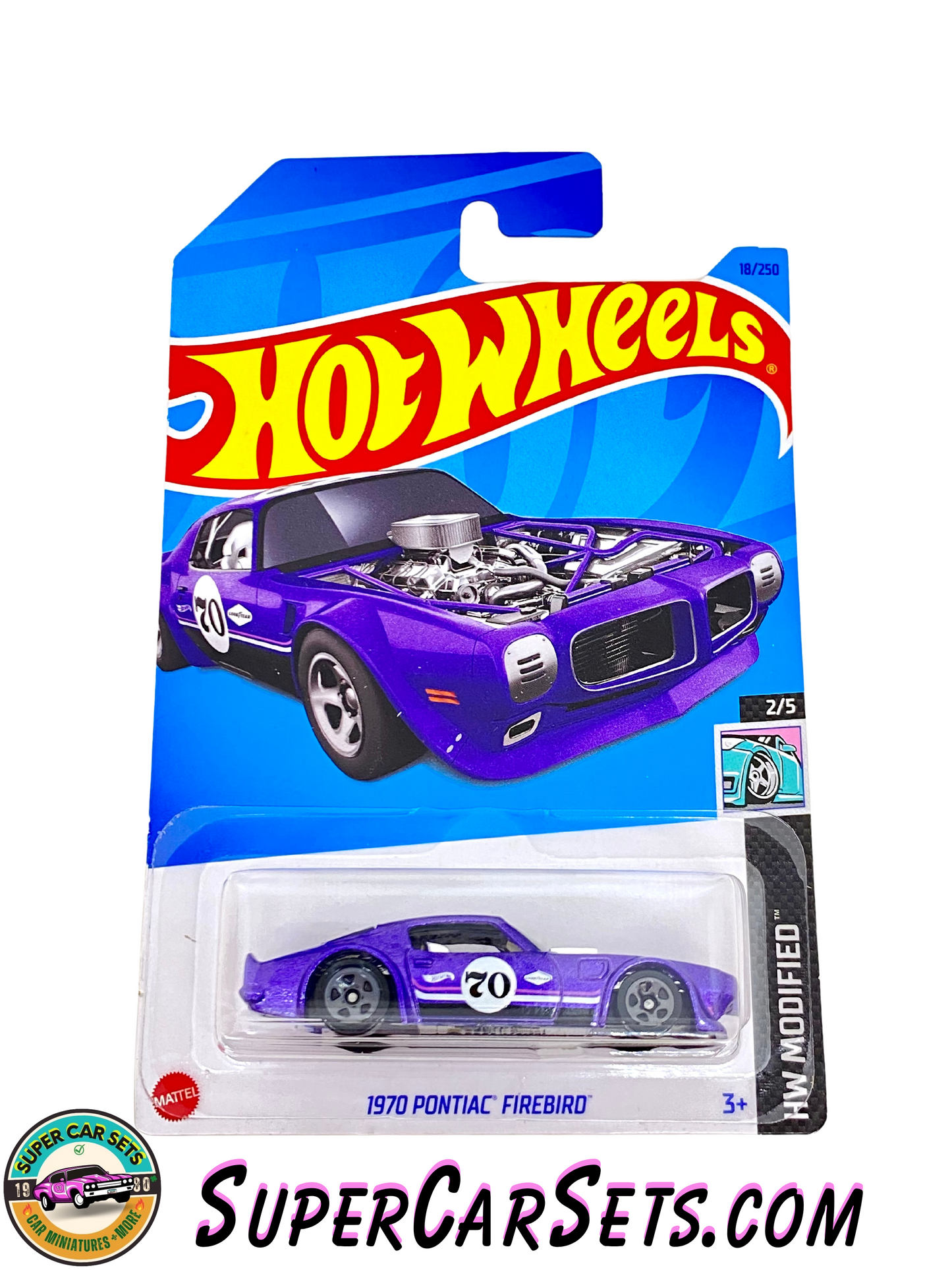 1970 Pontiac Firebird (purple colour) - Hot Wheels HW Modified - 2023 (2/5) (18/250)