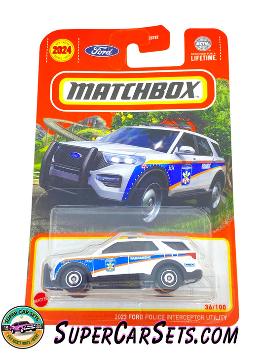 2023 Ford Police Interceptor Utility (36/100) (“Paramedic") - Matchbox