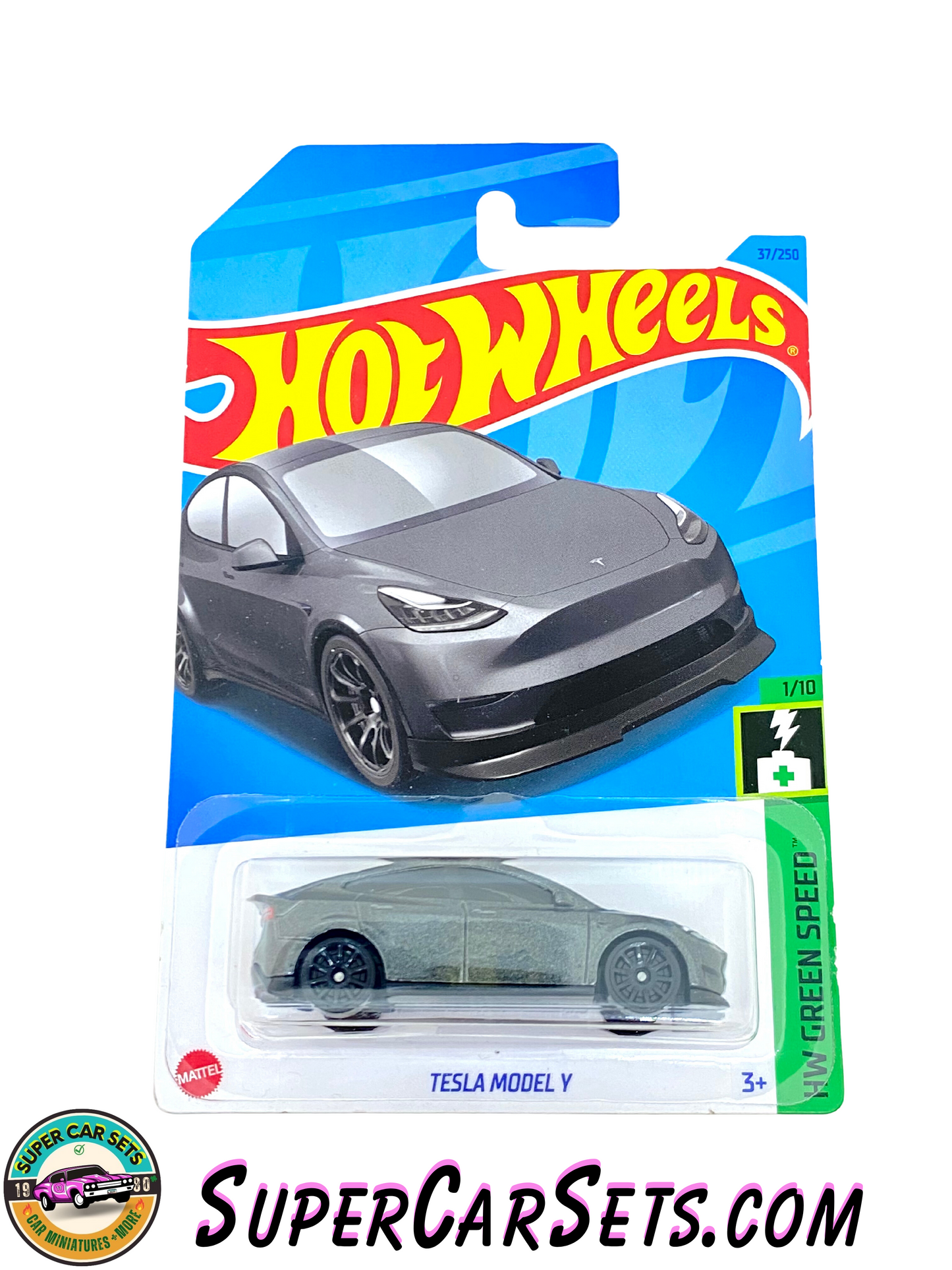 Tesla Model Y (Dark Gray colour) Hot Wheels HW Green Speed 2023 (1/10) (37/250)