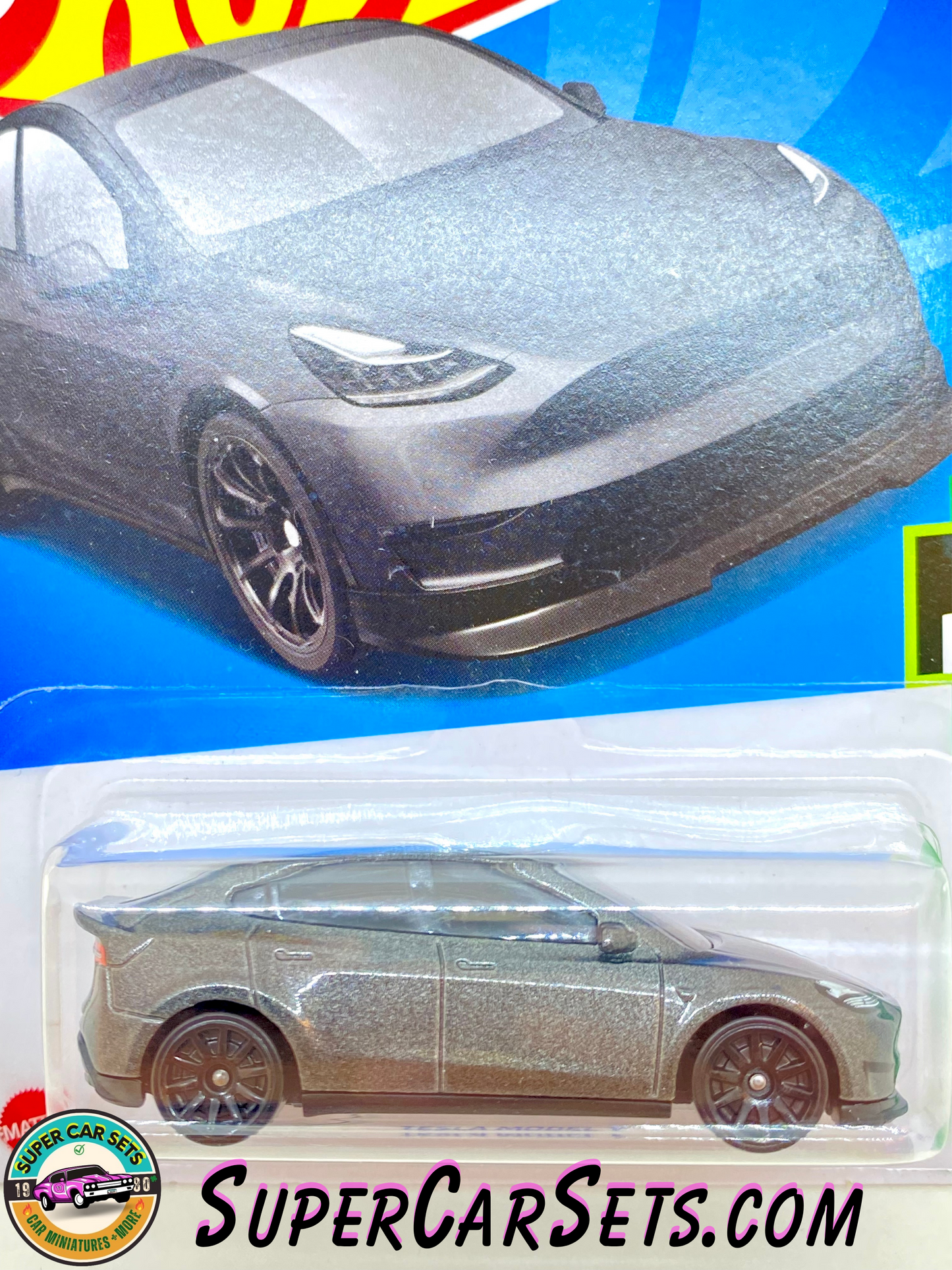 Tesla Model Y (Dark Gray colour) Hot Wheels HW Green Speed 2023 (1/10) (37/250)