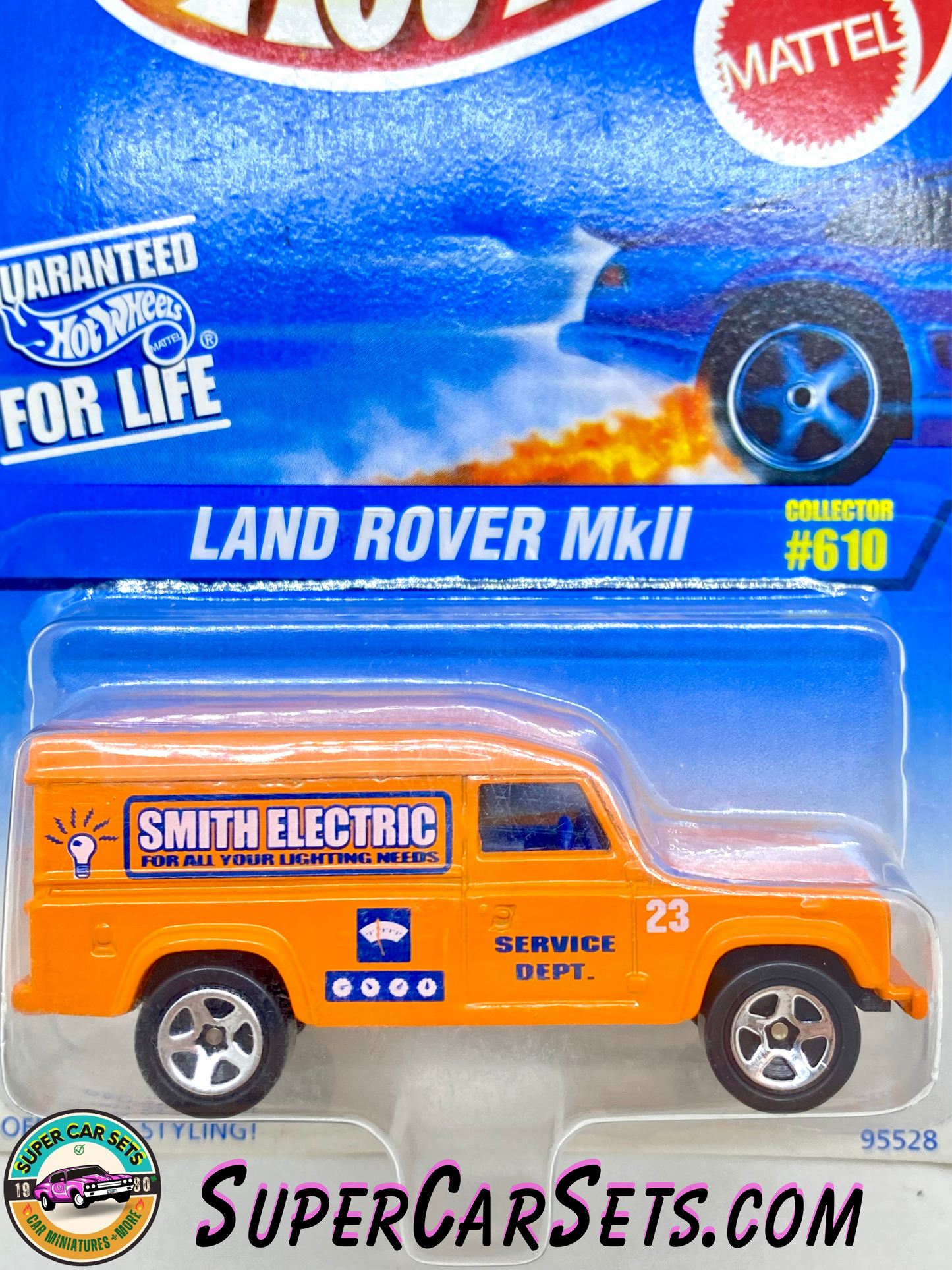 Hot Wheels (VINTAGE) (Year launched 1997) - Off-Road Styling! - Land Rover MkII (#610) (#95528) (aged card)