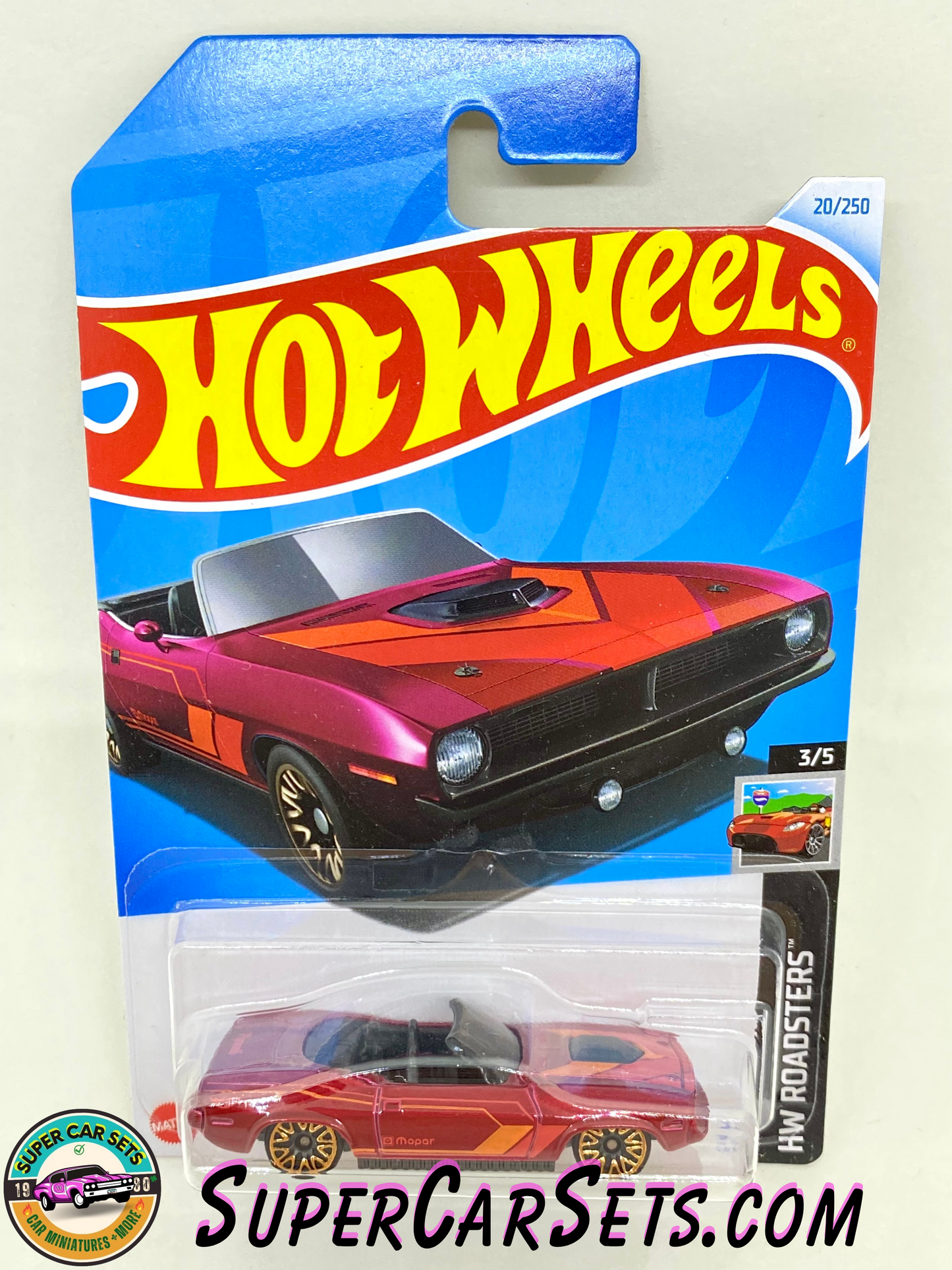 70 Plymouth Barracuda (red colour) - Hot Wheels HW Roadsters - 2024 (3/5) (20/250) (Copy)