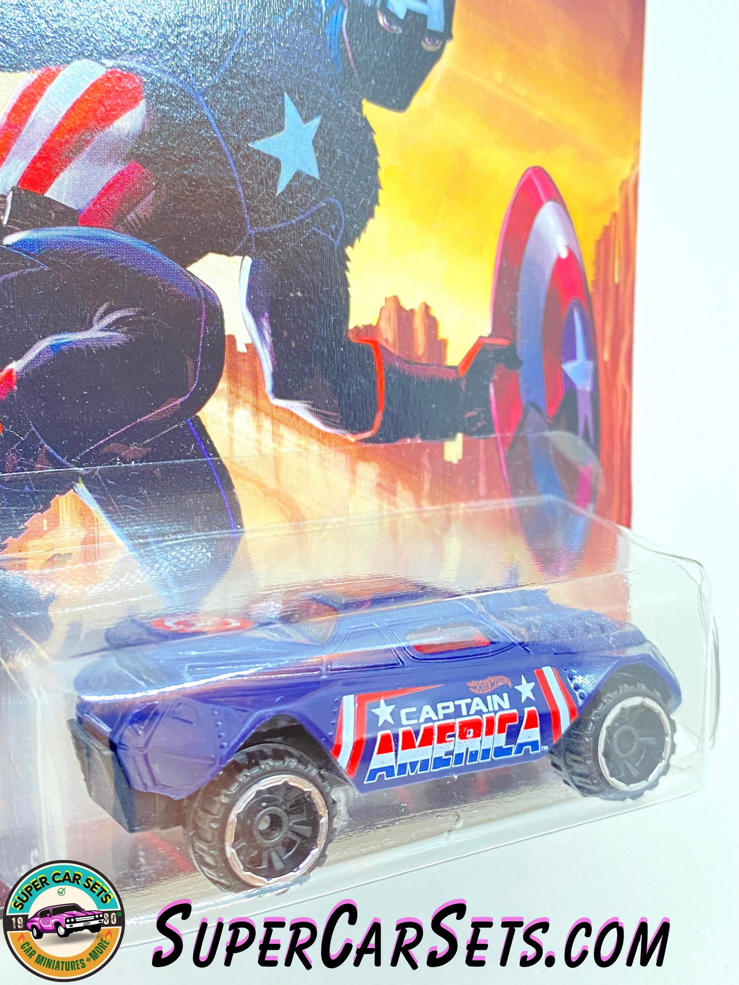 Hot Wheels - Captain America series (4/8) - RD-08 (Captain America) (blister cracked)