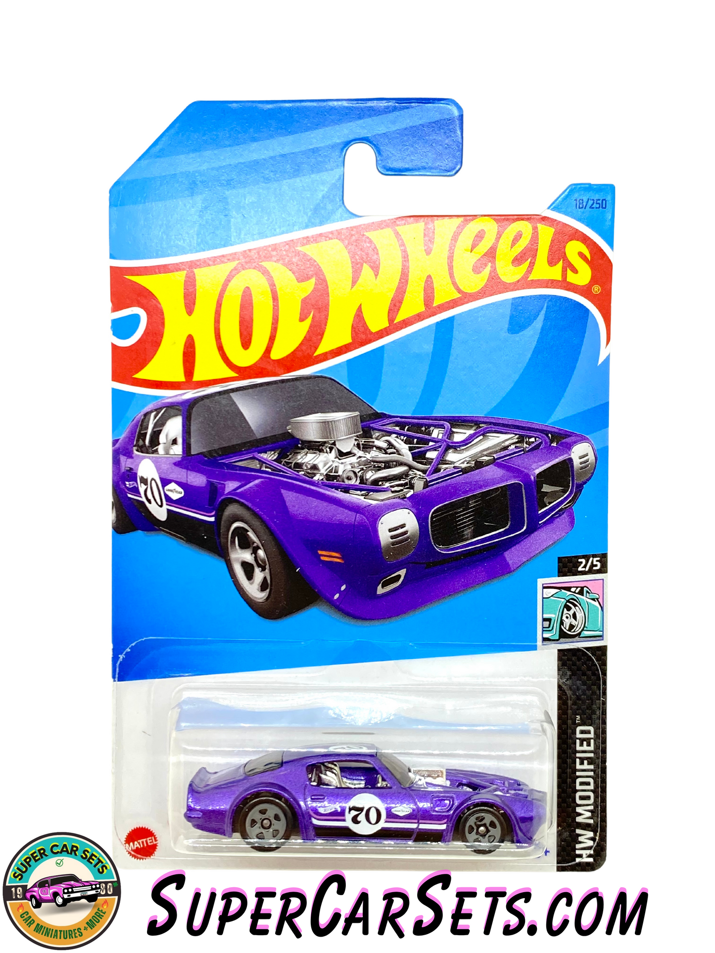 1970 Pontiac Firebird (purple colour) - Hot Wheels HW Modified - 2023 (2/5) (18/250)