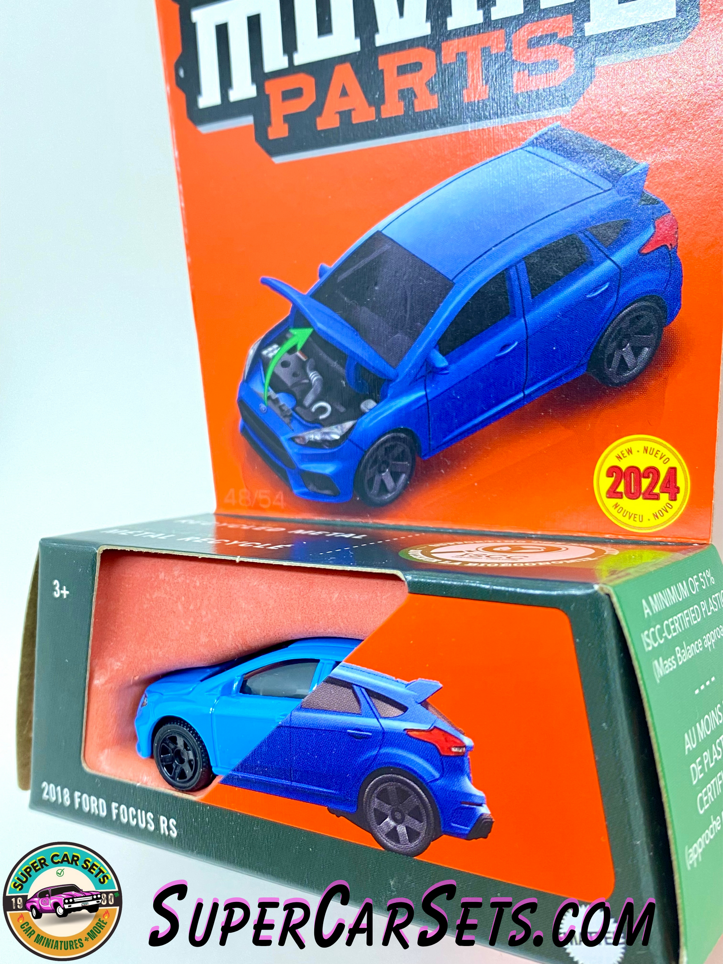 2018 Ford Focus RS (blue colour) - Matchbox Moving Parts