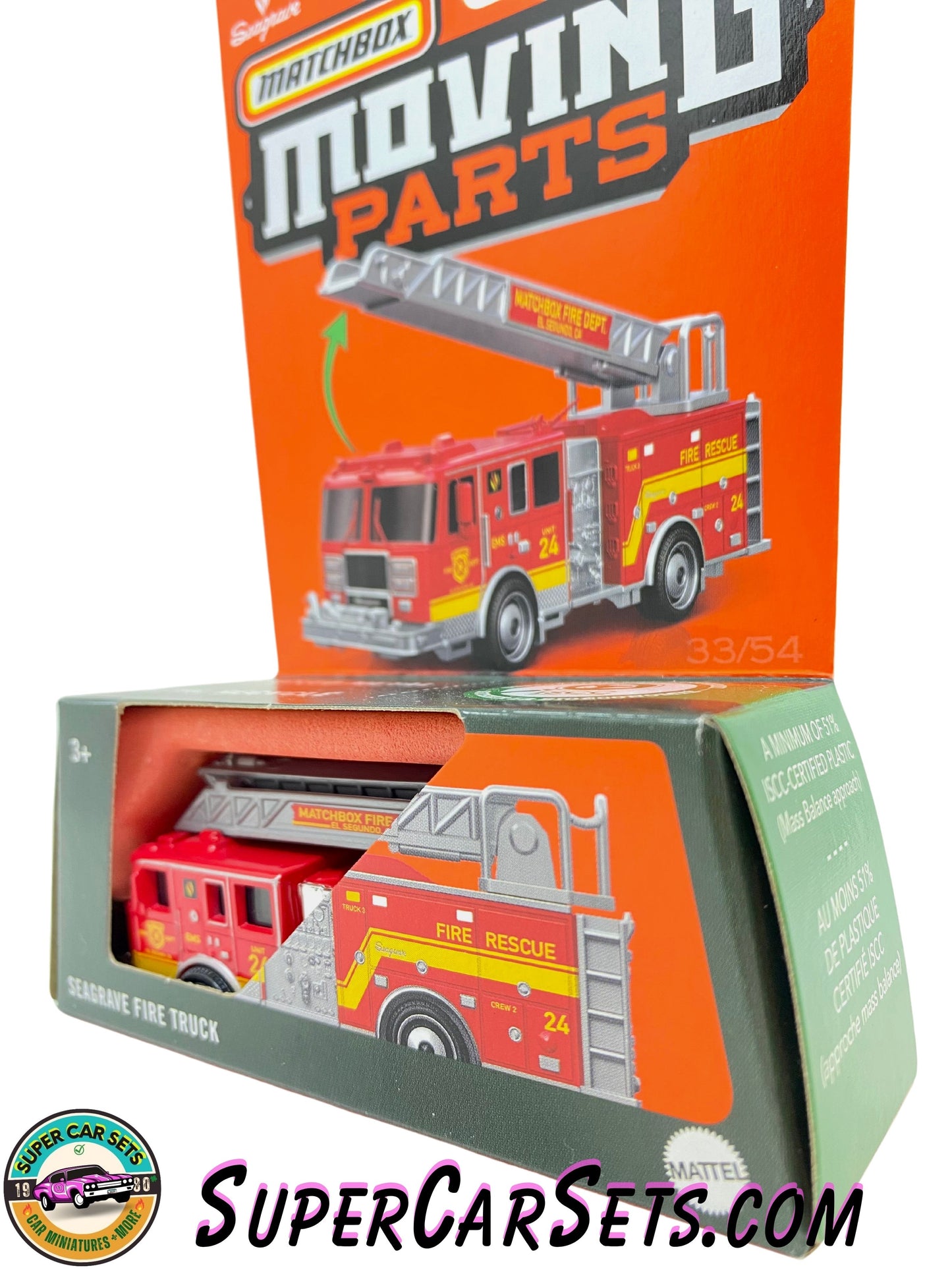 Seagrave Fire Truck - Matchbox Moving Parts