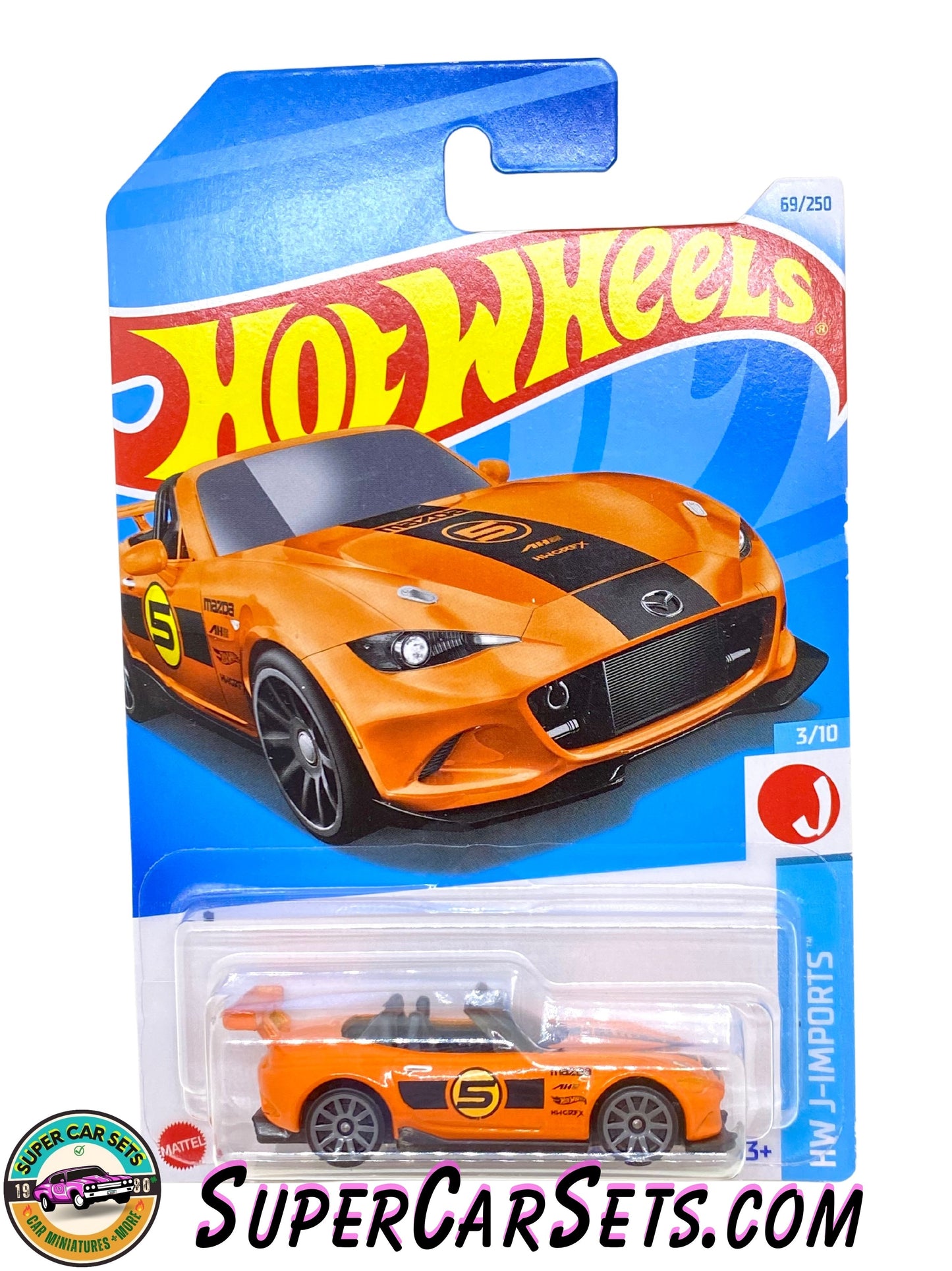 15 Mazda MX-5 Miata (orange colour) - Hot Wheels HW J-Imports - 2024 (3/10) (69/250)