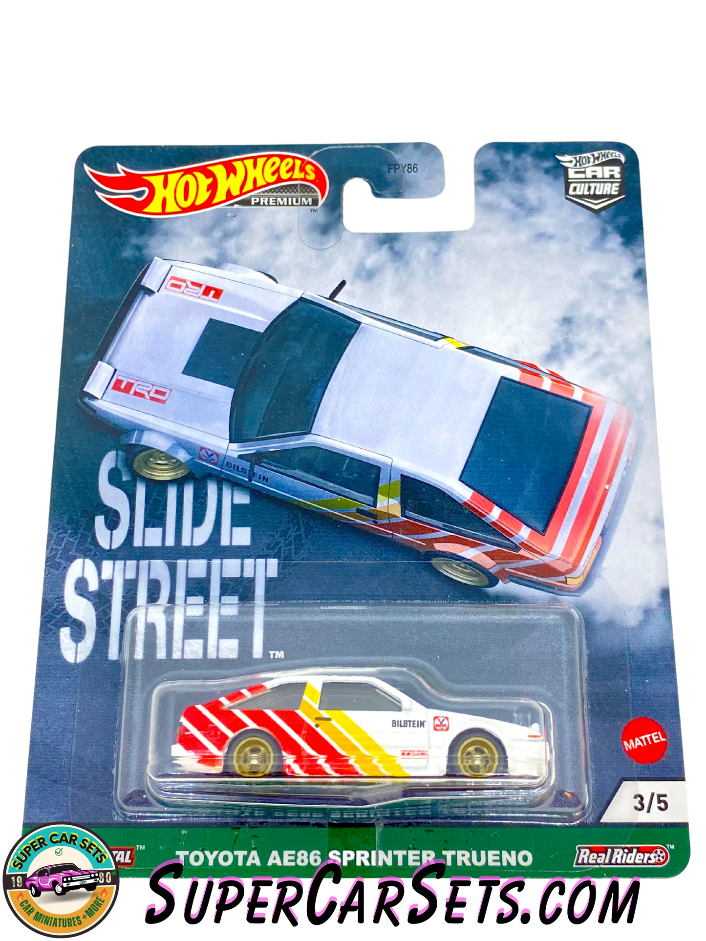 Toyota AE86 Sprinter Trueno - Hot Wheels Premium - Slide Street (3/5)