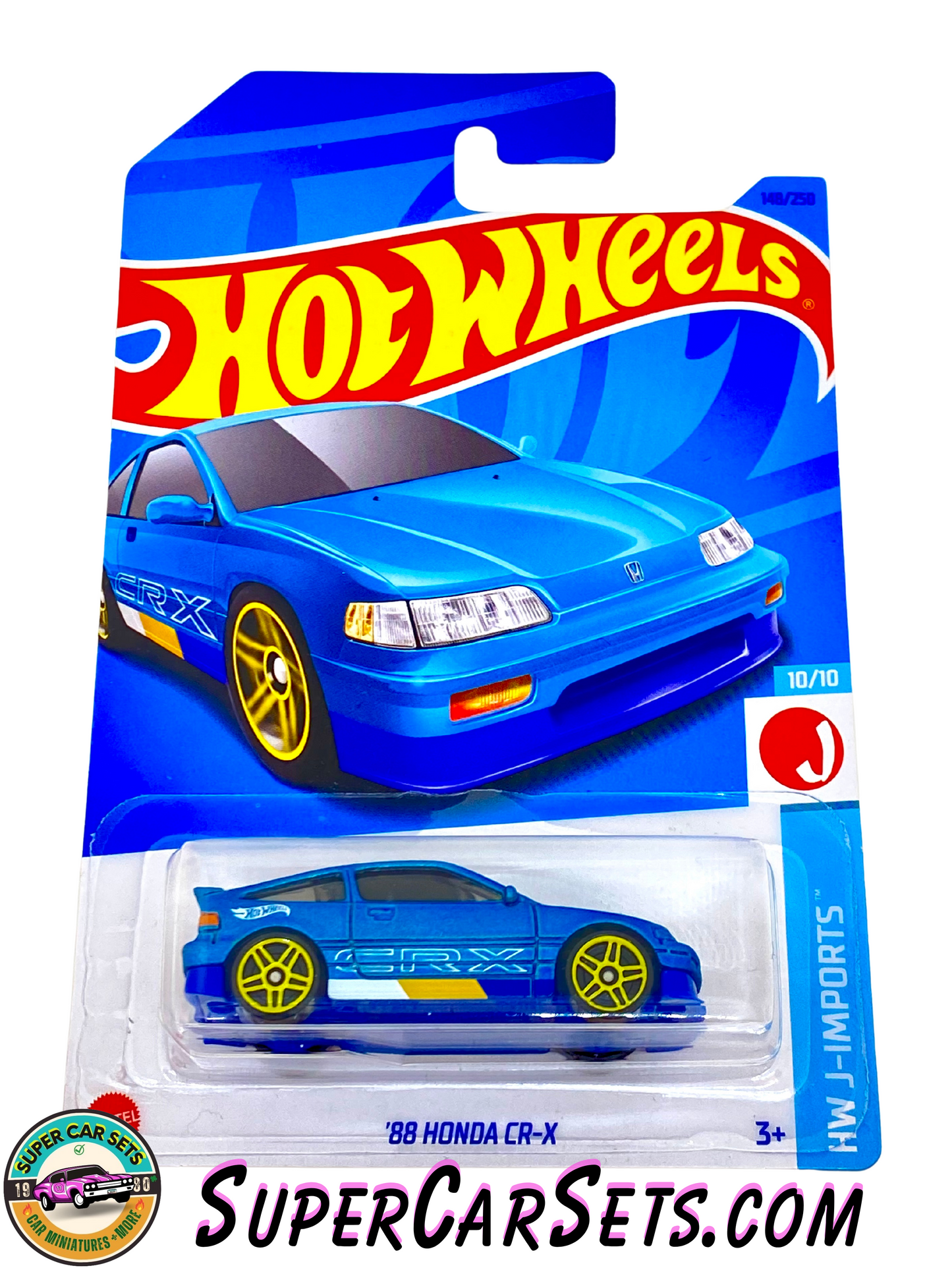 88 Honda CR-X (blue colour) - Hot Wheels HW J-Imports - 2023 (10/10) (148/250)