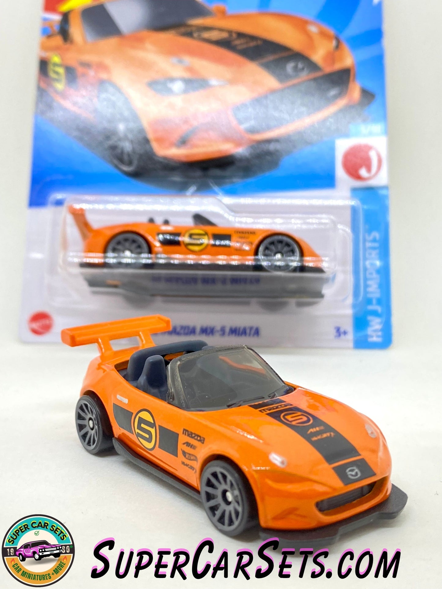 15 Mazda MX-5 Miata (orange colour) - Hot Wheels HW J-Imports - 2024 (3/10) (69/250)