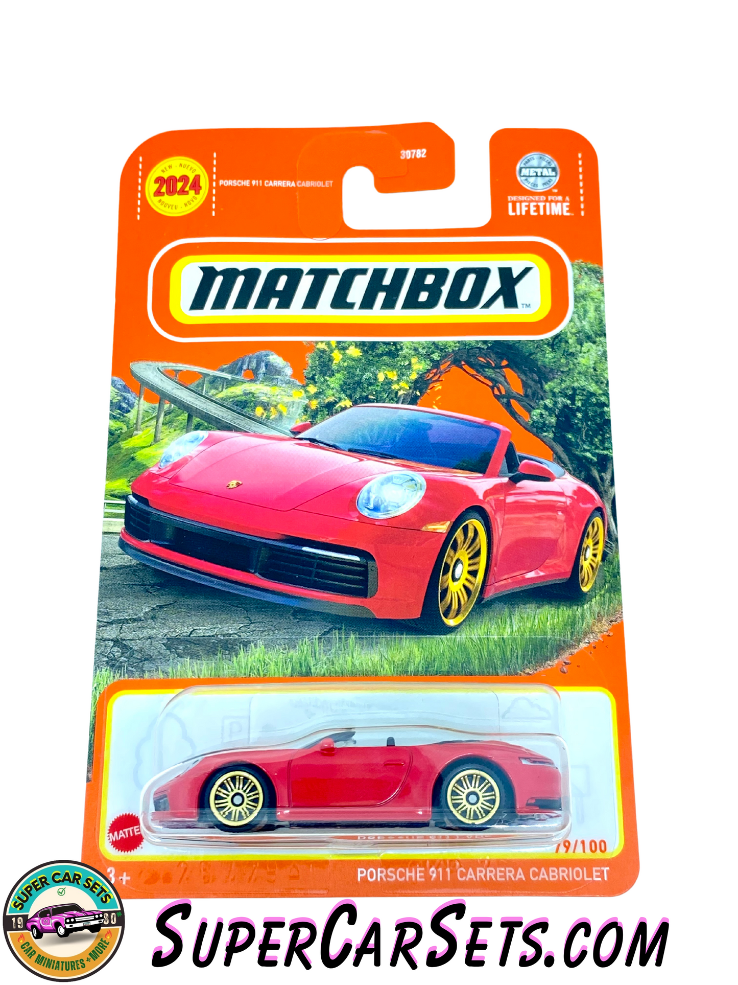 Porsche 911 Carrera Cabriolet (79/100) (red colour) - Matchbox