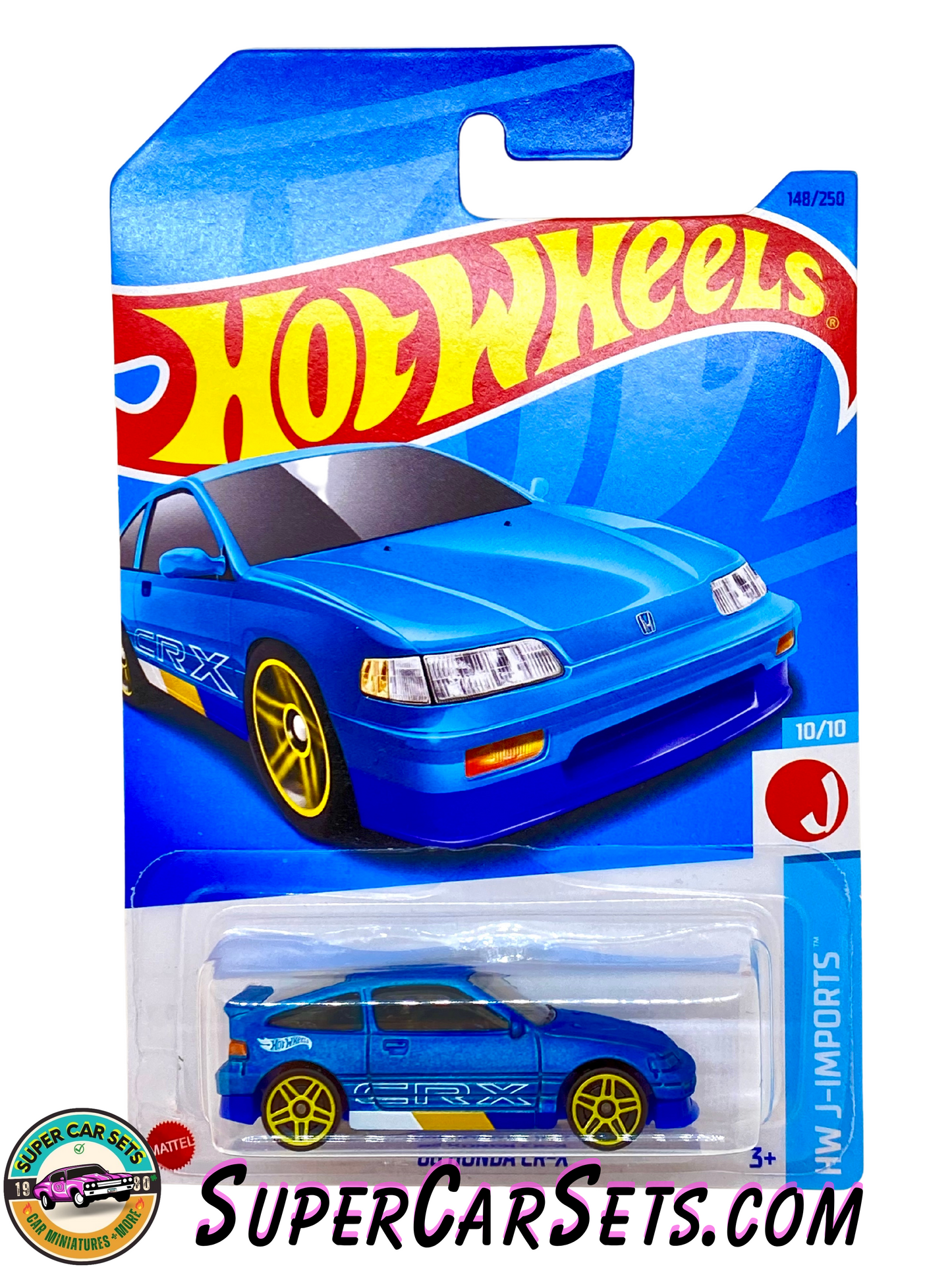 88 Honda CR-X (blue colour) - Hot Wheels HW J-Imports - 2023 (10/10) (148/250)