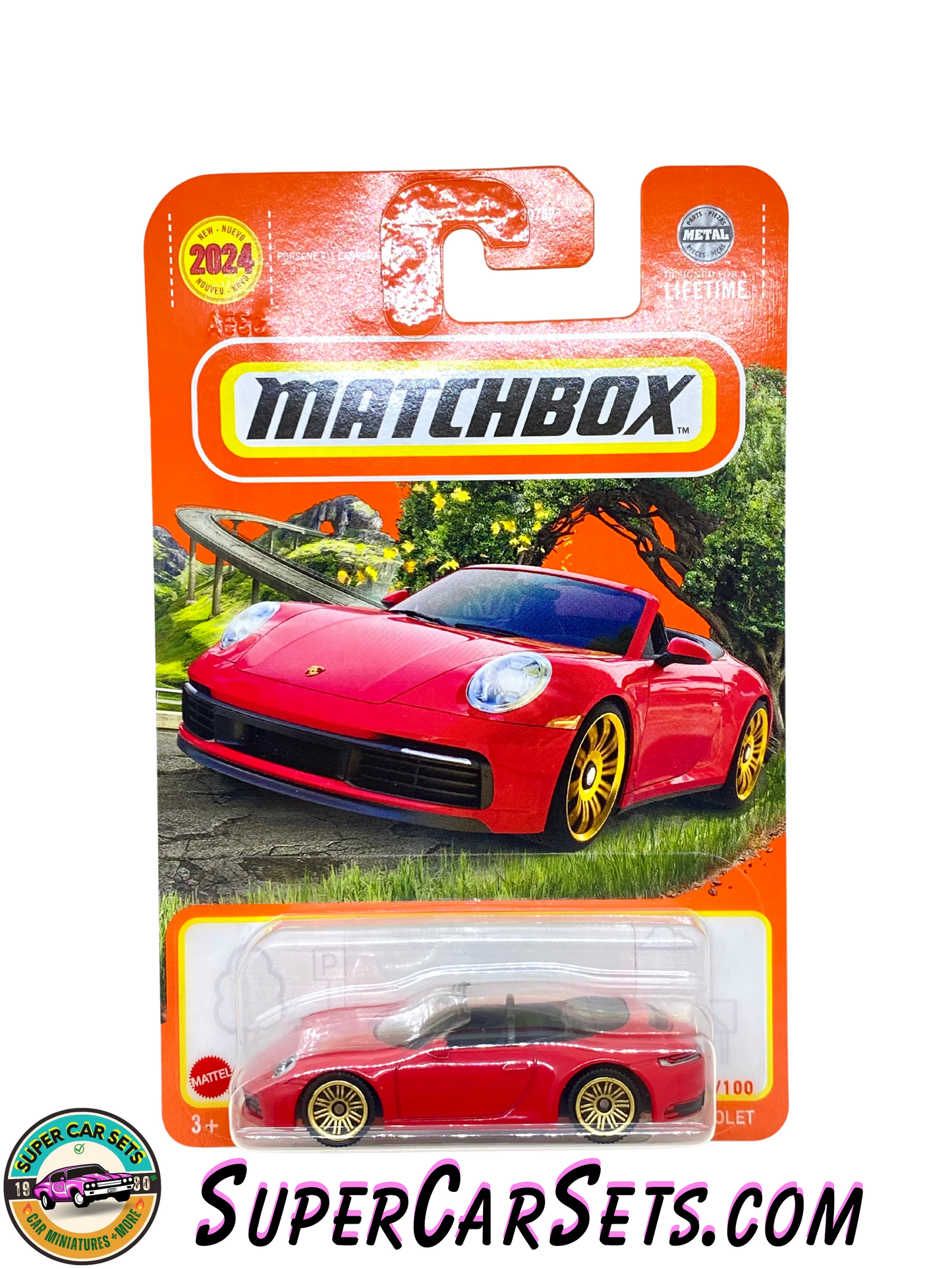 Porsche 911 Carrera Cabriolet (79/100) (red colour) - Matchbox