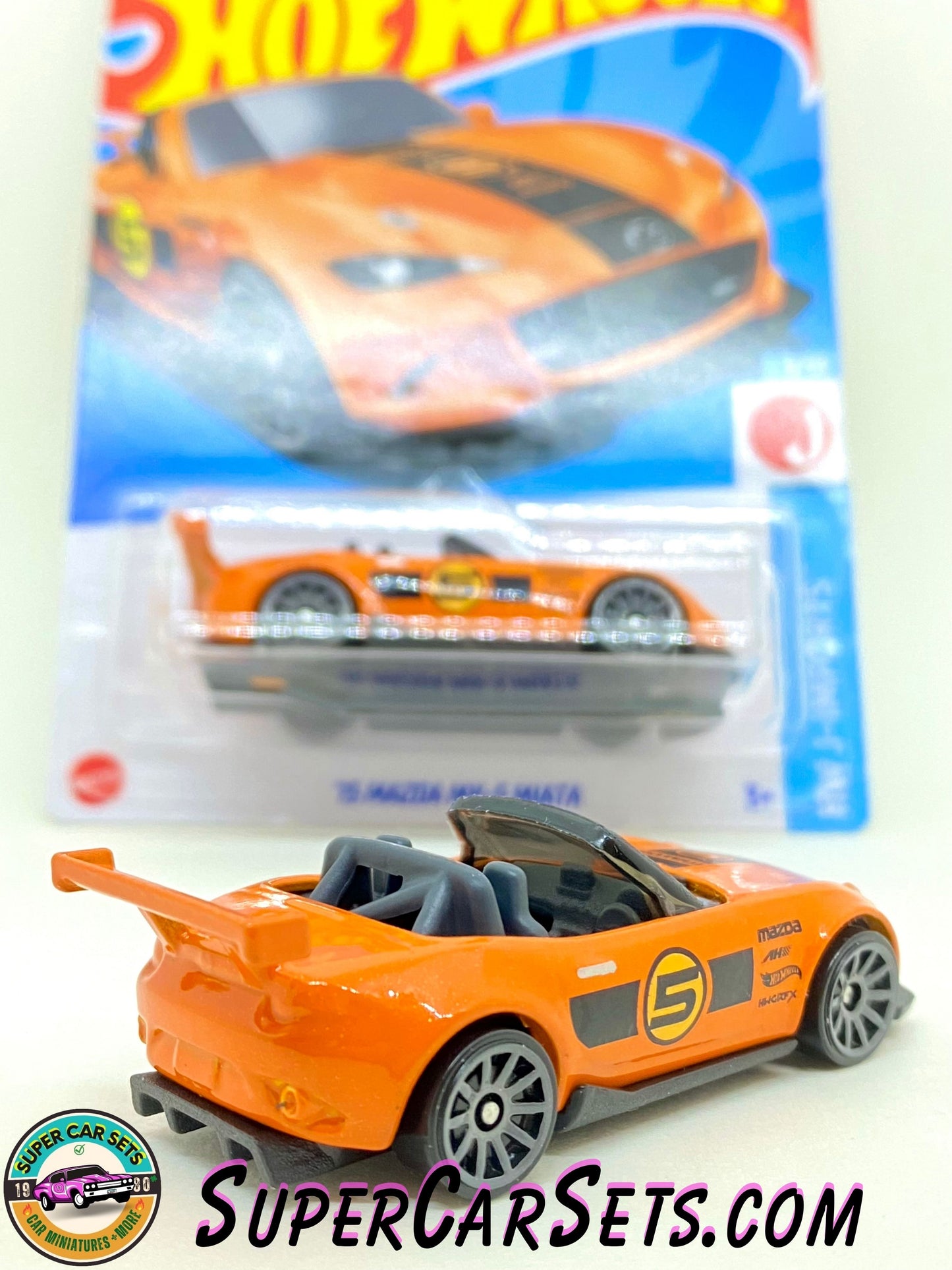 15 Mazda MX-5 Miata (orange colour) - Hot Wheels HW J-Imports - 2024 (3/10) (69/250)