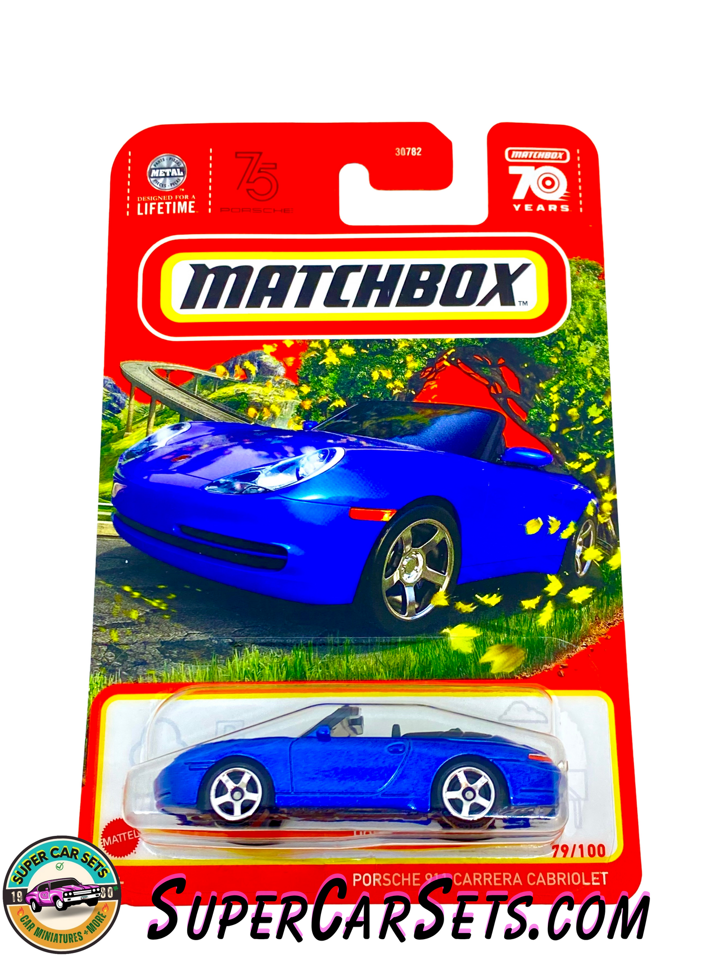 Porsche 911 Carrera Cabriolet (79/100) (Blue colour) - Matchbox