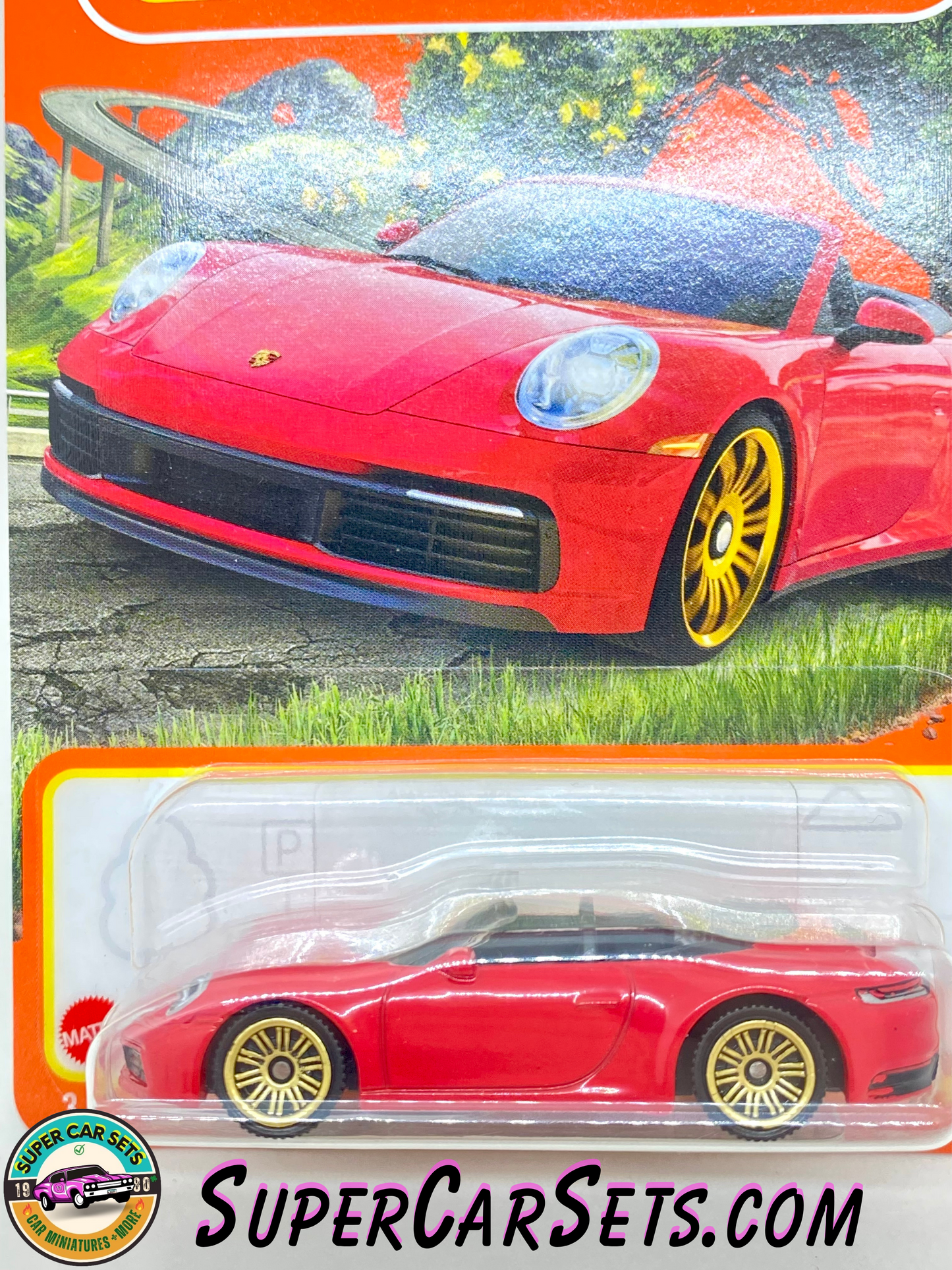 Porsche 911 Carrera Cabriolet (79/100) (red colour) - Matchbox