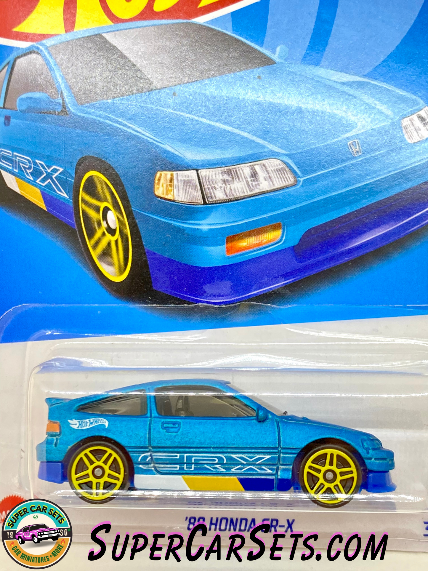 88 Honda CR-X (blue colour) - Hot Wheels HW J-Imports - 2023 (10/10) (148/250)