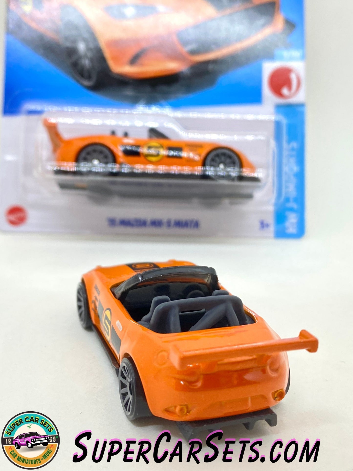 15 Mazda MX-5 Miata (orange colour) - Hot Wheels HW J-Imports - 2024 (3/10) (69/250)