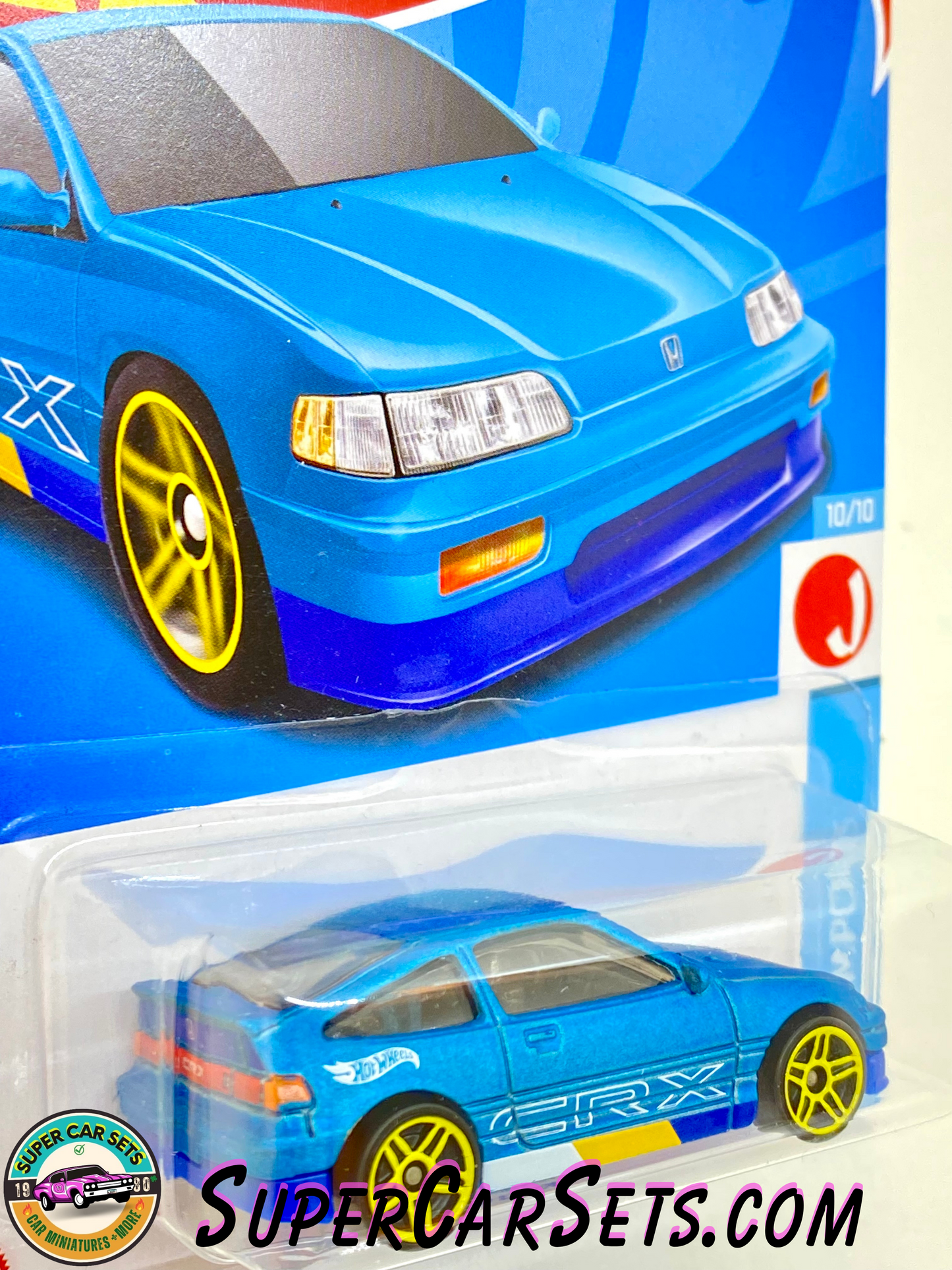 88 Honda CR-X (blue colour) - Hot Wheels HW J-Imports - 2023 (10/10) (148/250)